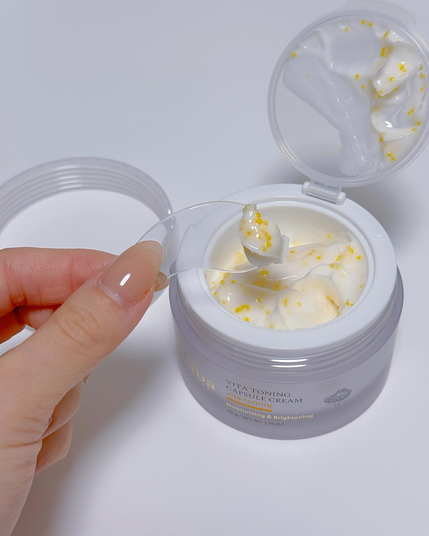 ビタトーニングカプセルクリーム/ダルバ/フェイスクリームを使ったクチコミ（3枚目）