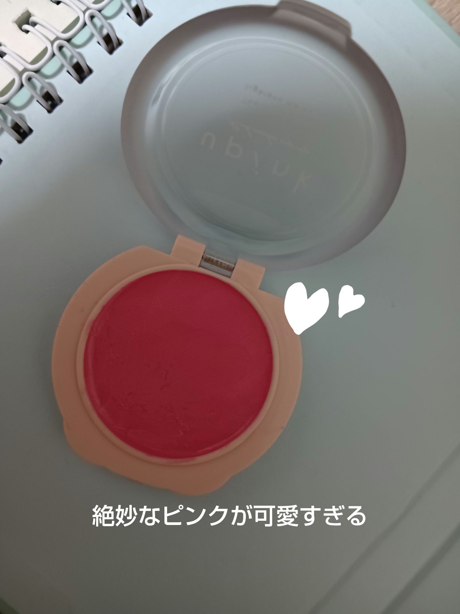 ドリーミーグロウチーク  02 ピンクレモネード/upink/ジェル・クリームチークを使ったクチコミ（3枚目）