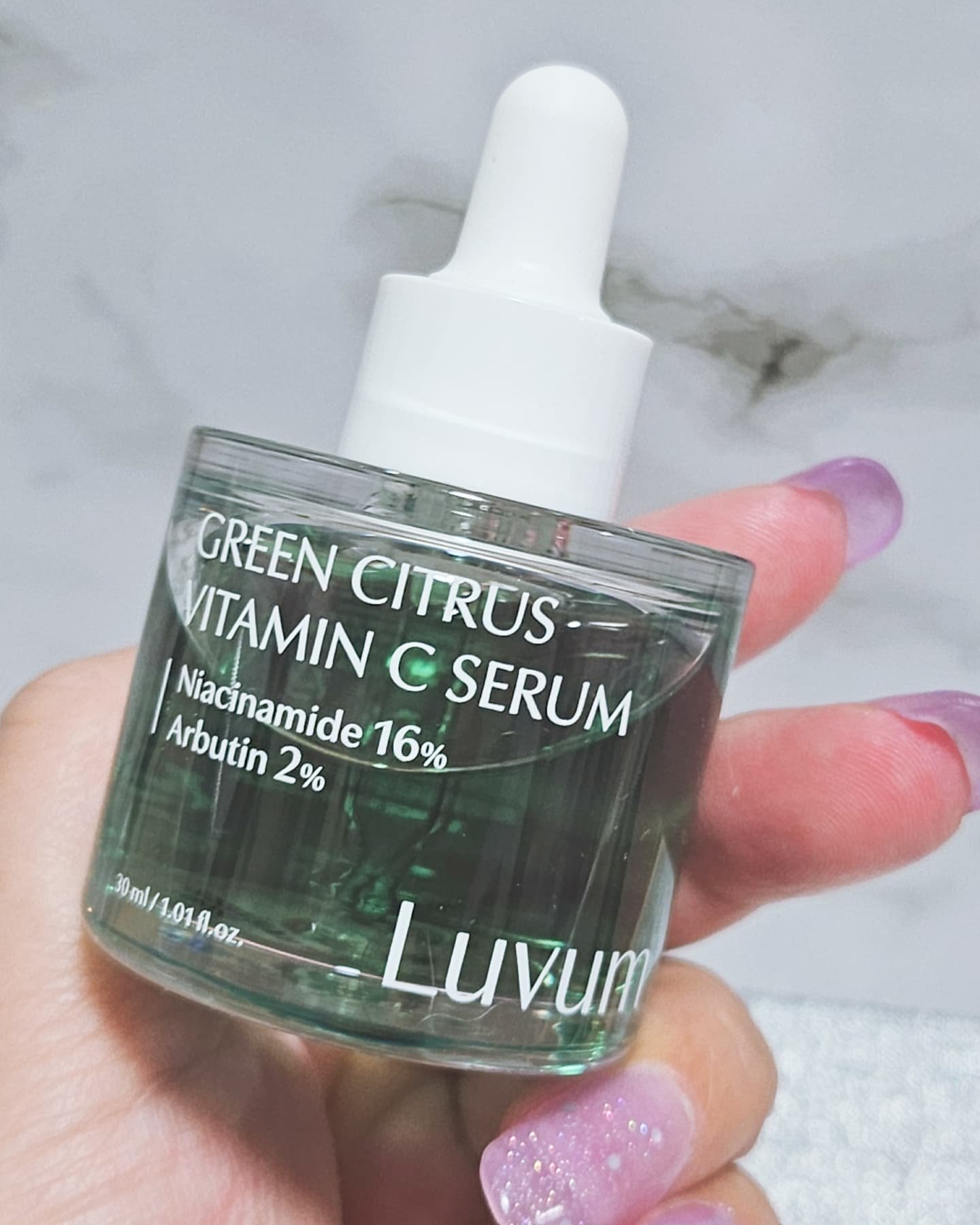 グリーンシトラスビタミンCセラム/Luvum/美容液を使ったクチコミ（2枚目）