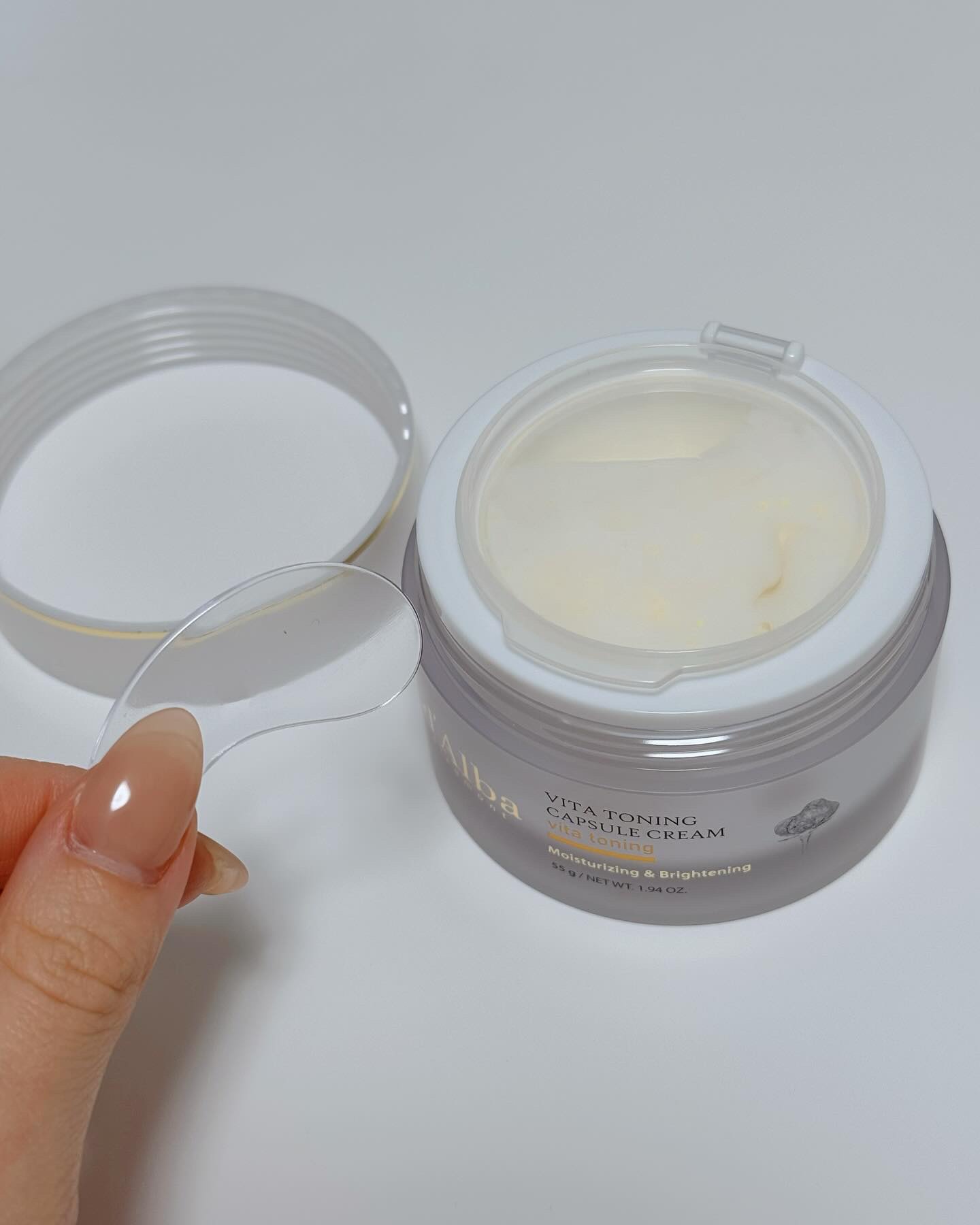 ビタトーニングカプセルクリーム/ダルバ/フェイスクリームを使ったクチコミ（2枚目）