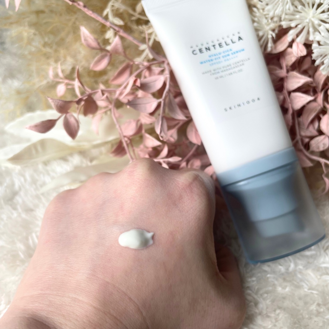 ヒアルーシカ ウォーターフィット サンセラム/SKIN1004/日焼け止めローションを使ったクチコミ（3枚目）