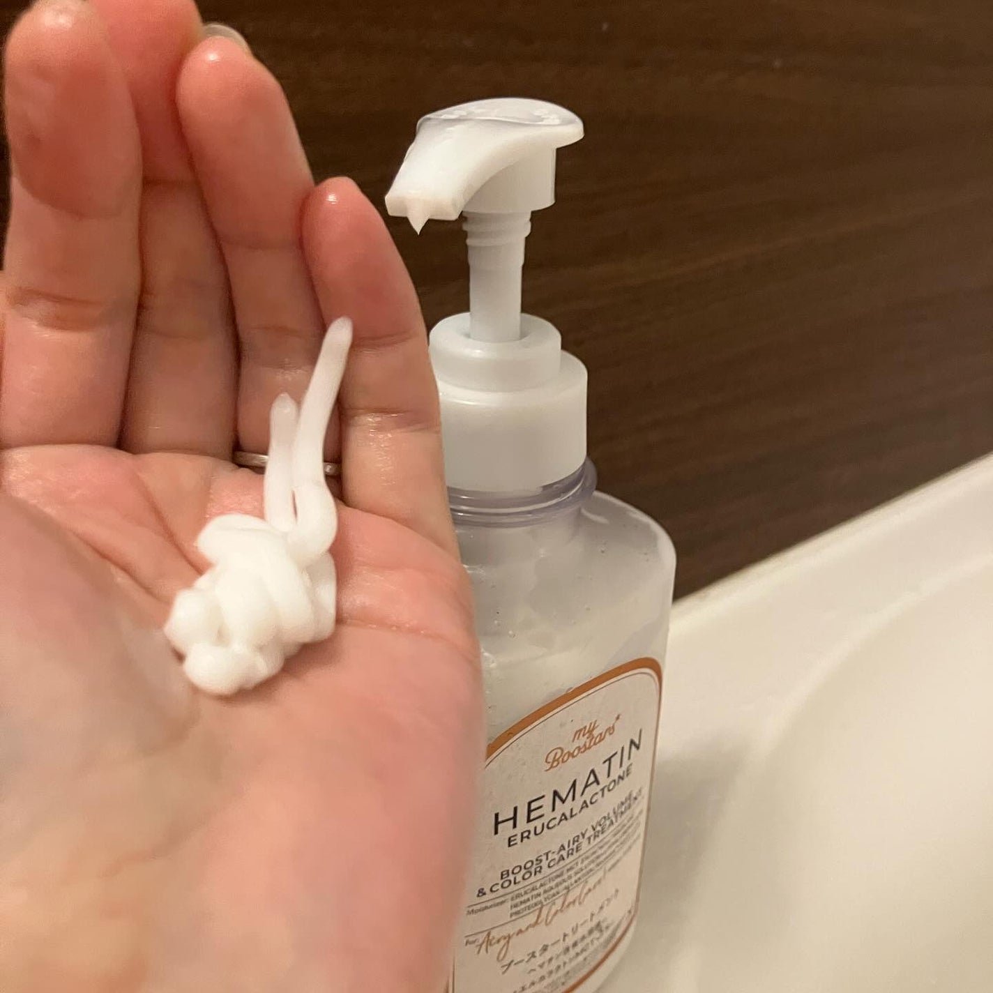 ヘマチン ブースター シャンプー /トリートメント ペアー&ムスクの香り/マイブースターズ/市販シャンプーを使ったクチコミ(3枚目)