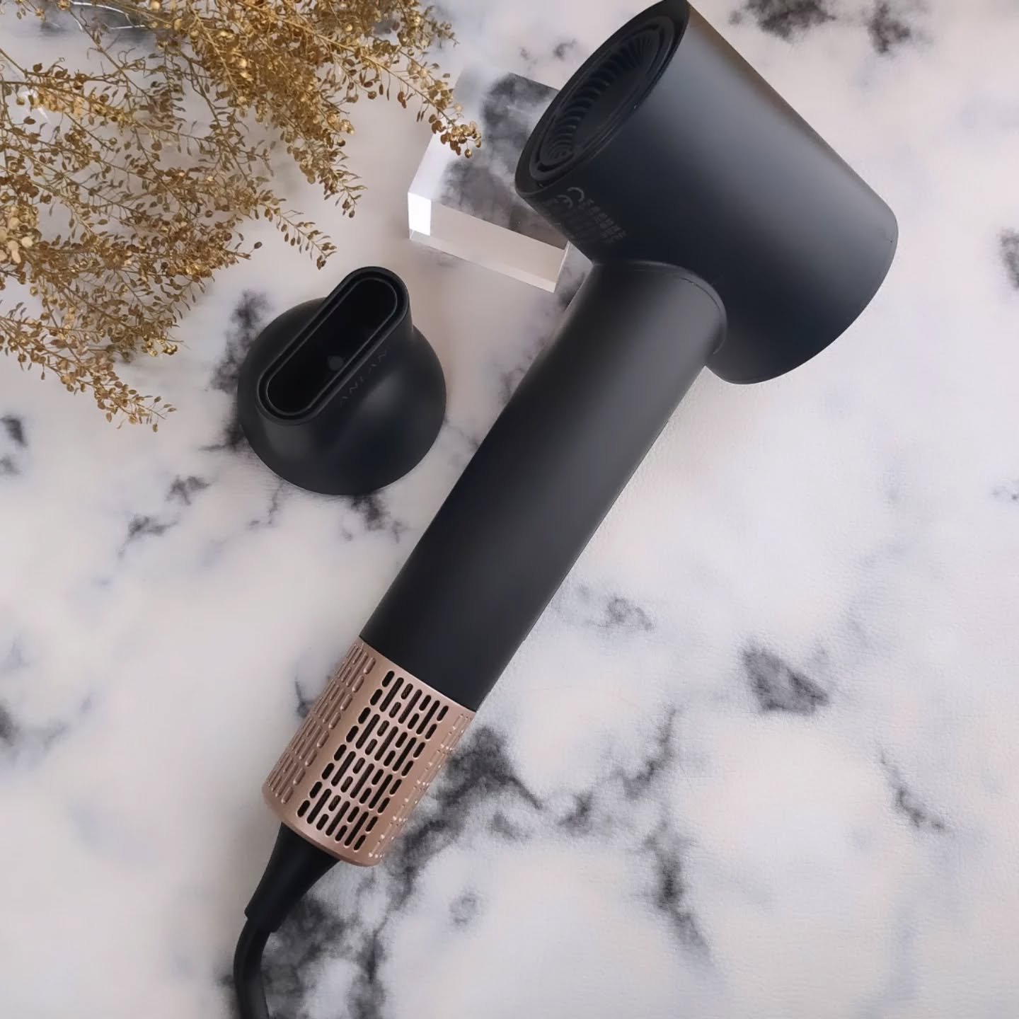 ダブルケアドライヤー ブラック/ANLAN/ドライヤーを使ったクチコミ（3枚目）