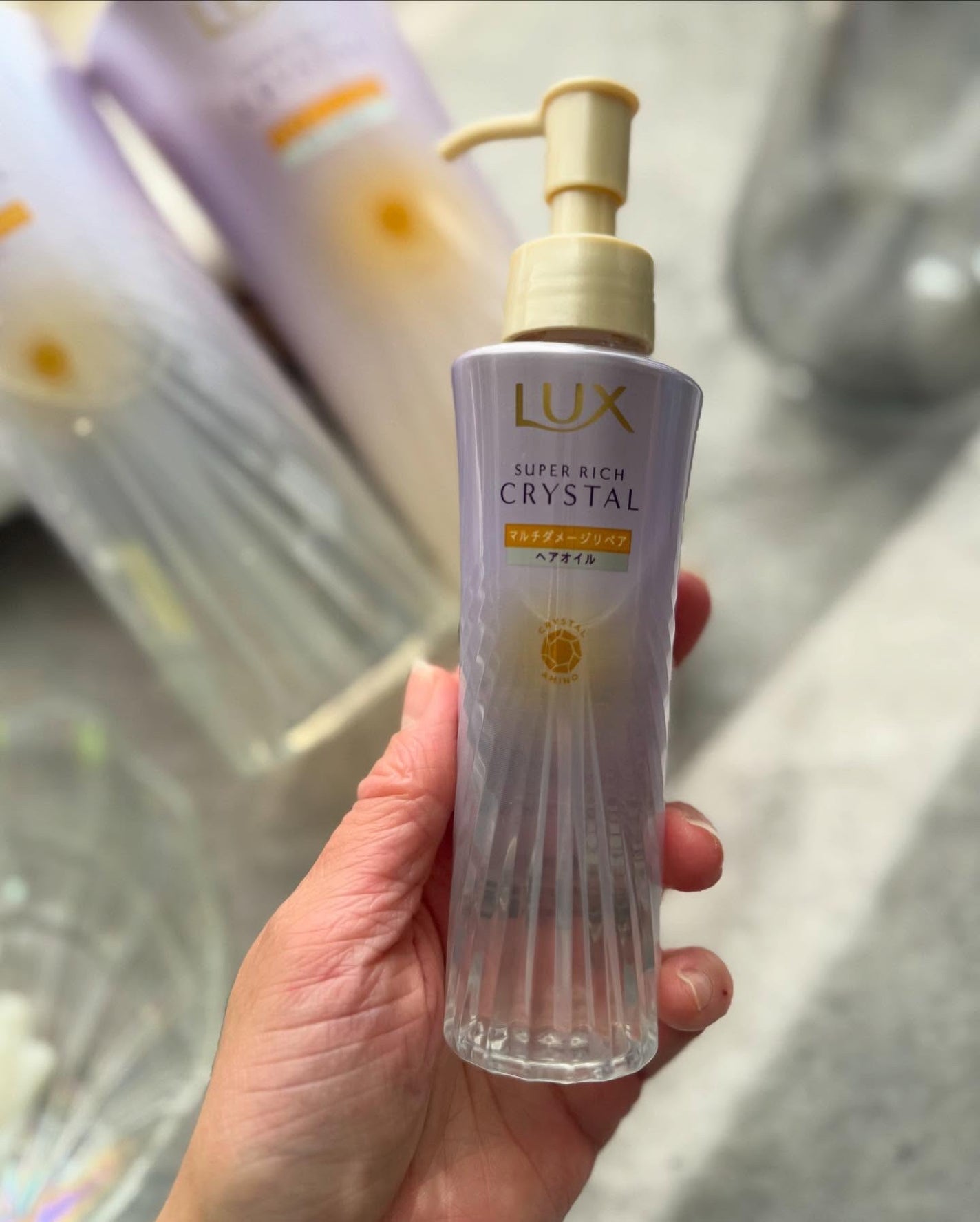 スーパーリッチクリスタル マルチダメージリペア シャンプー/トリートメント/LUX/市販シャンプーを使ったクチコミ(4枚目)