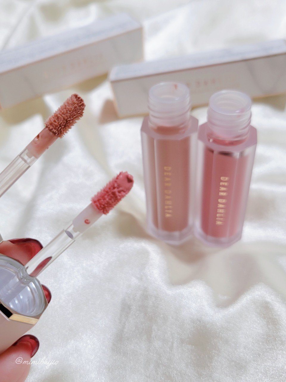 ペタルドロップリキッドブラッシャー/DEAR DAHLIA/リキッドチークを使ったクチコミ（3枚目）