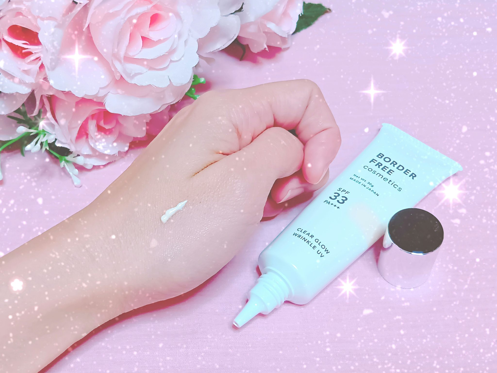 クリアグロウリンクルUV/BORDER FREE cosmetics/日焼け止め・UVケアを使ったクチコミ（2枚目）