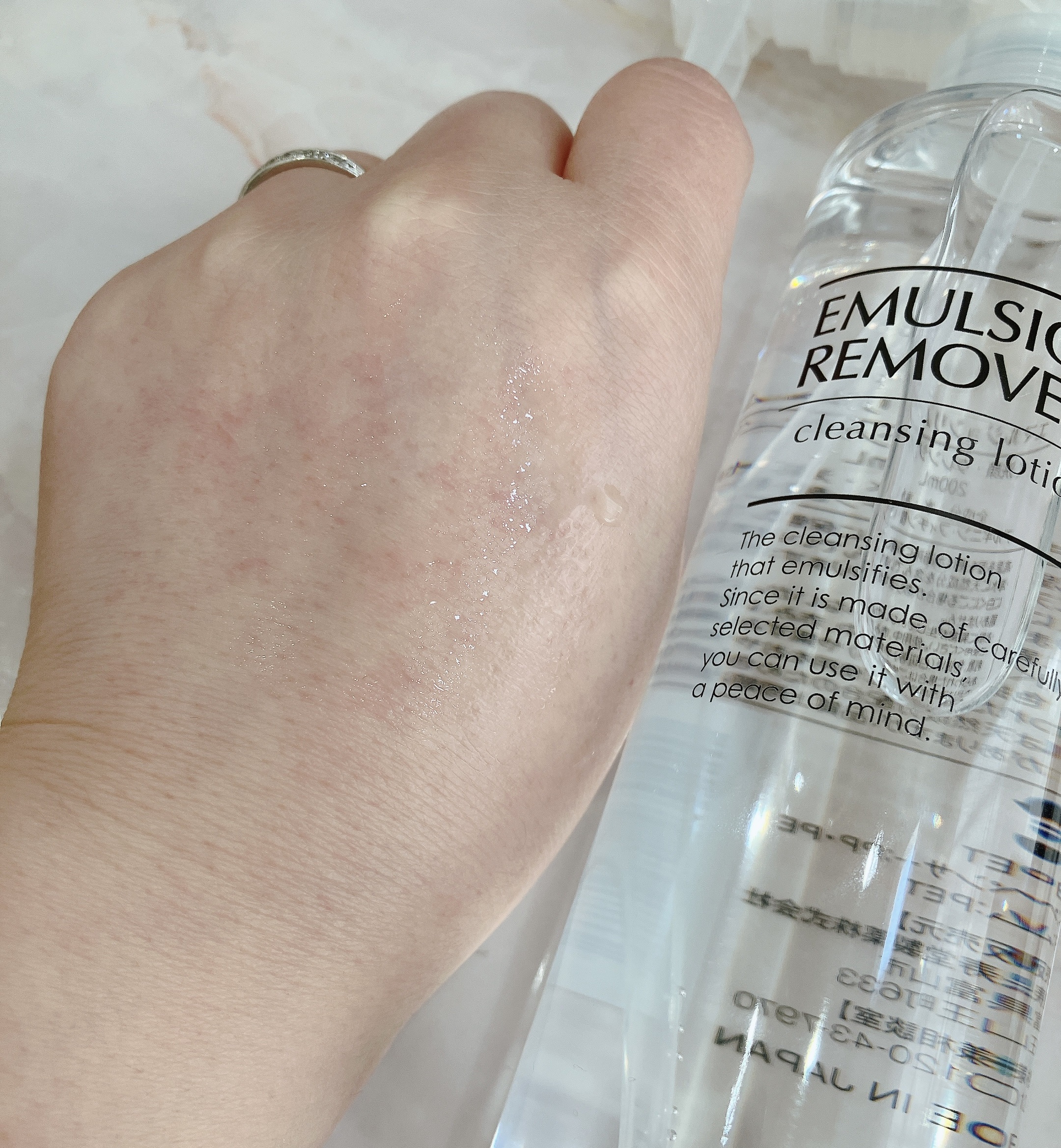 エマルジョンリムーバー　300ml/200ml/水橋保寿堂製薬/その他洗顔料を使ったクチコミ（2枚目）