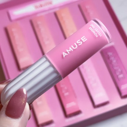 パウダーベルベットティント/AMUSE/リップティントを使ったクチコミ(6枚目)