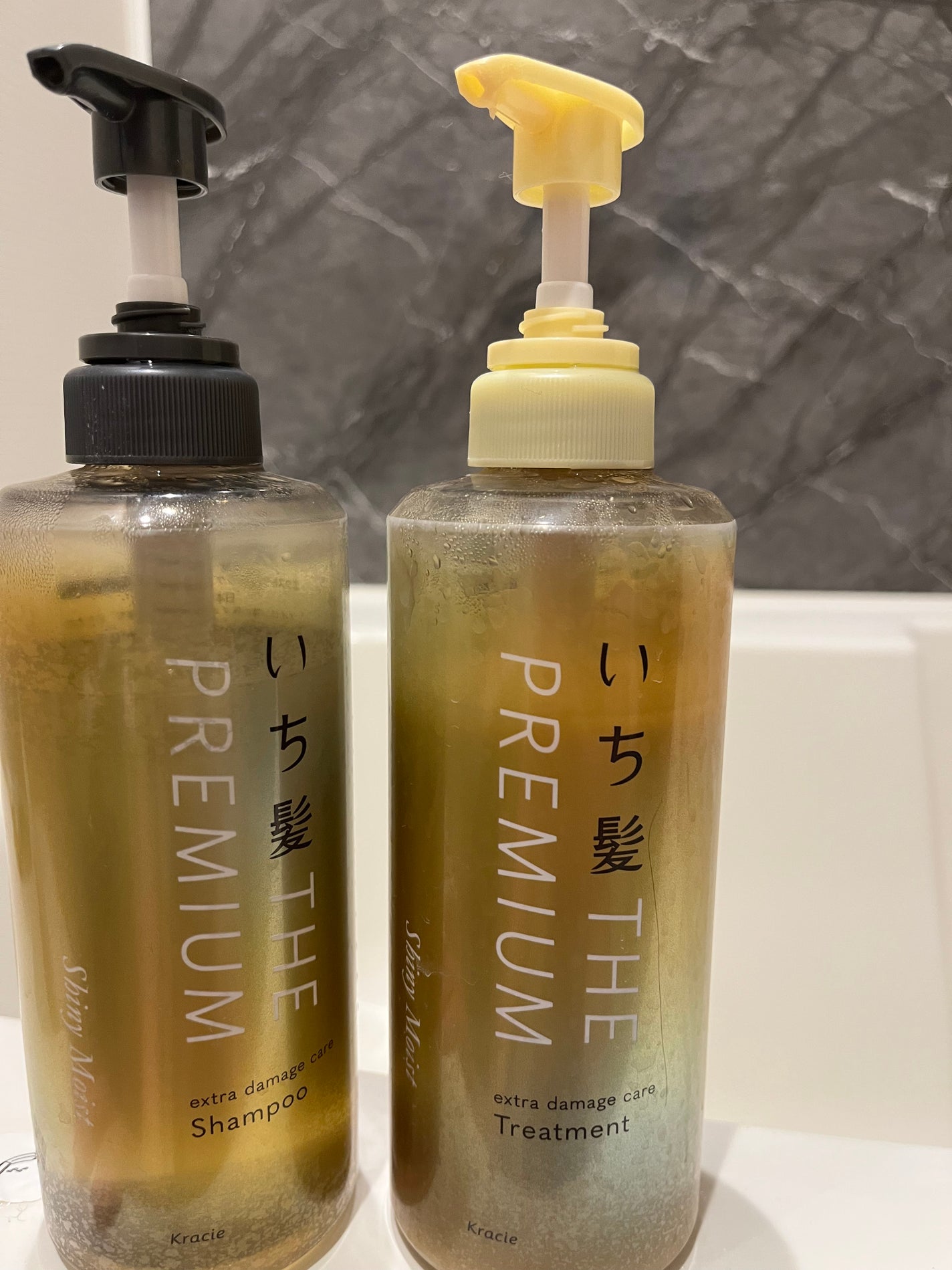 THE PREMIUM エクストラダメージケアシャンプー/トリートメント(シャイニーモイスト)/いち髪/市販シャンプーを使ったクチコミ(1枚目)