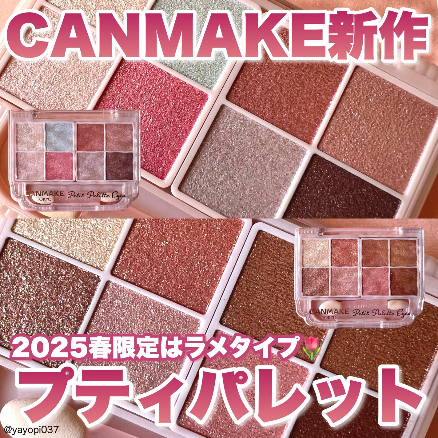 プティパレットアイズ(スパークリングタイプ)/キャンメイク/アイシャドウを使ったクチコミ(1枚目)