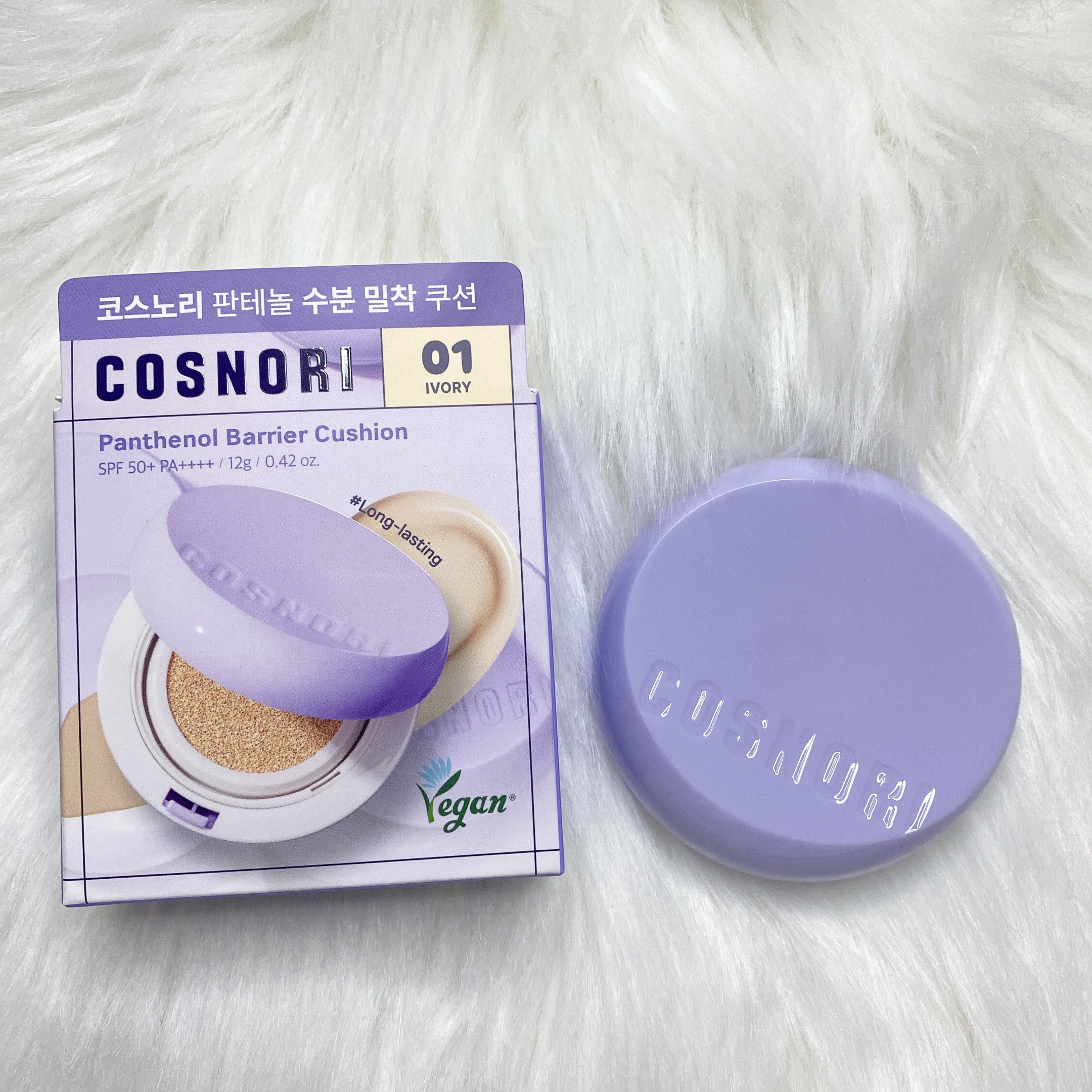 パンテノールバリアクッション/COSNORI/クッションファンデーションを使ったクチコミ（1枚目）
