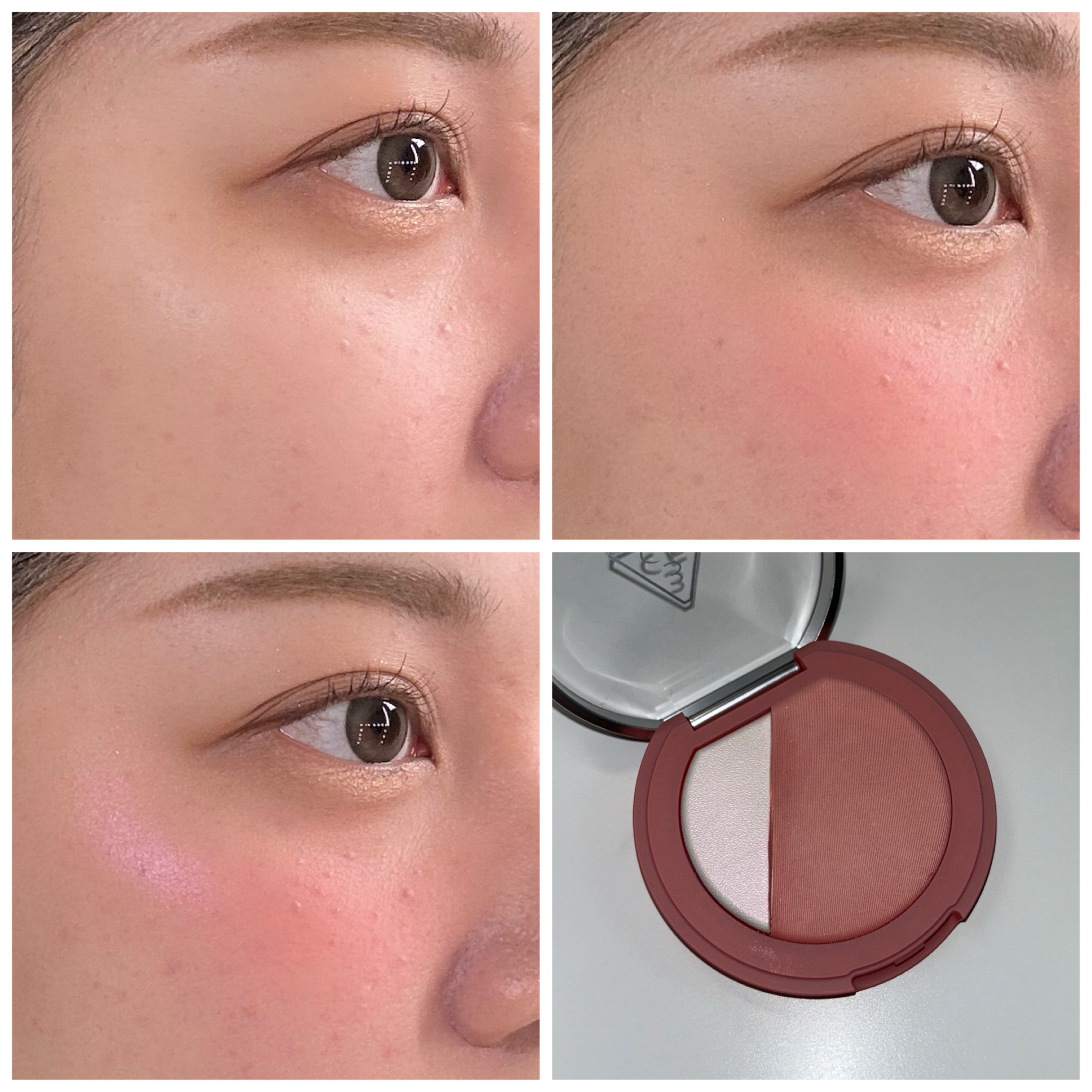 3CE ブラッシュライター/3CE/パウダーチークを使ったクチコミ（2枚目）