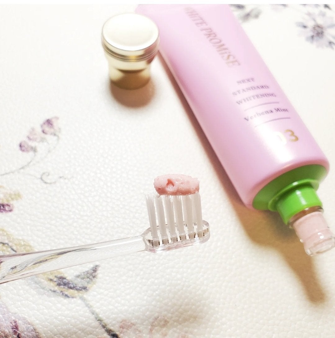 ホワイトプロミス 美白*+むし歯予防*/WHiTE PROMiSE/歯磨き粉を使ったクチコミ(5枚目)