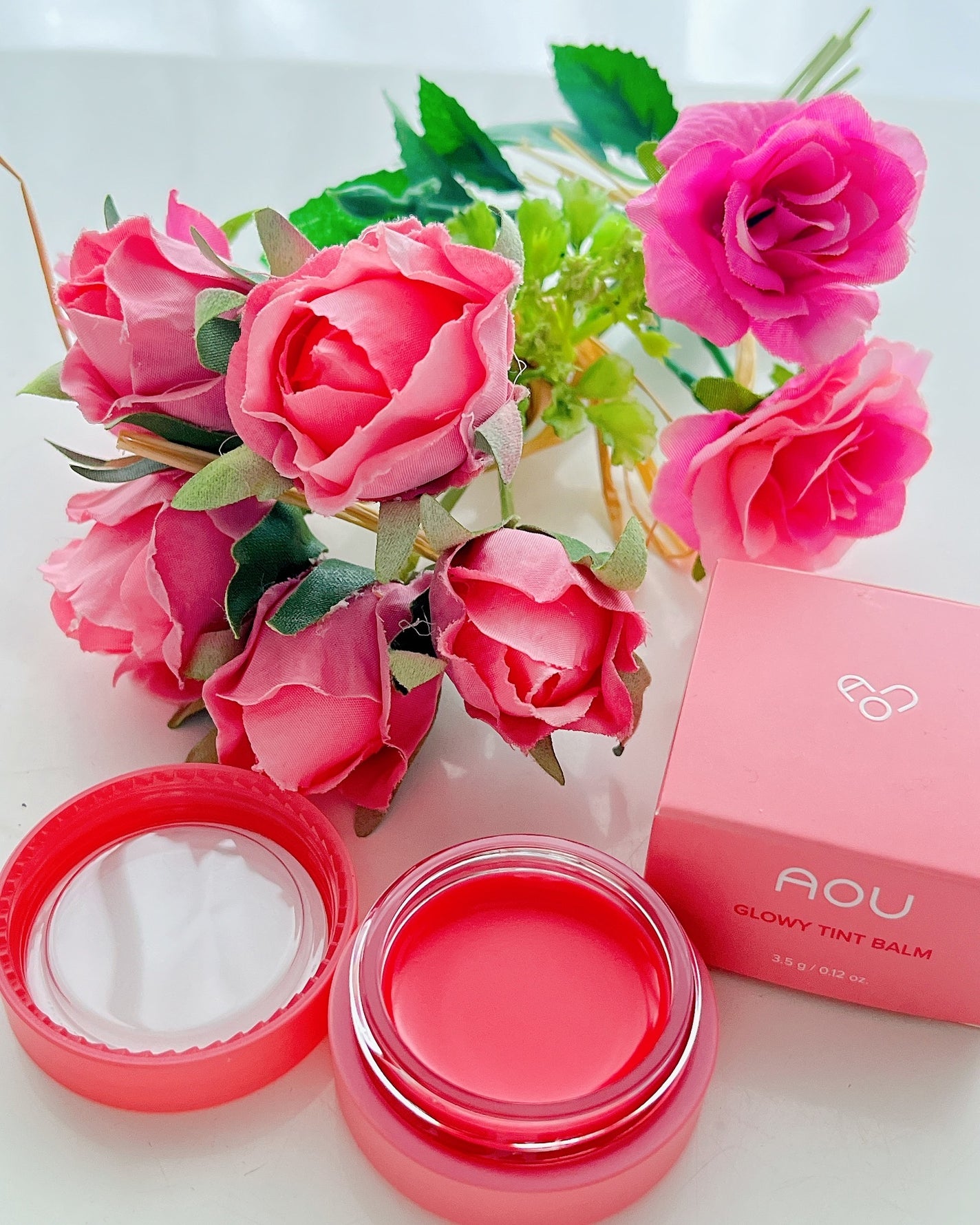 GLOWY TINT BALM/AOU/リップグロスを使ったクチコミ(2枚目)