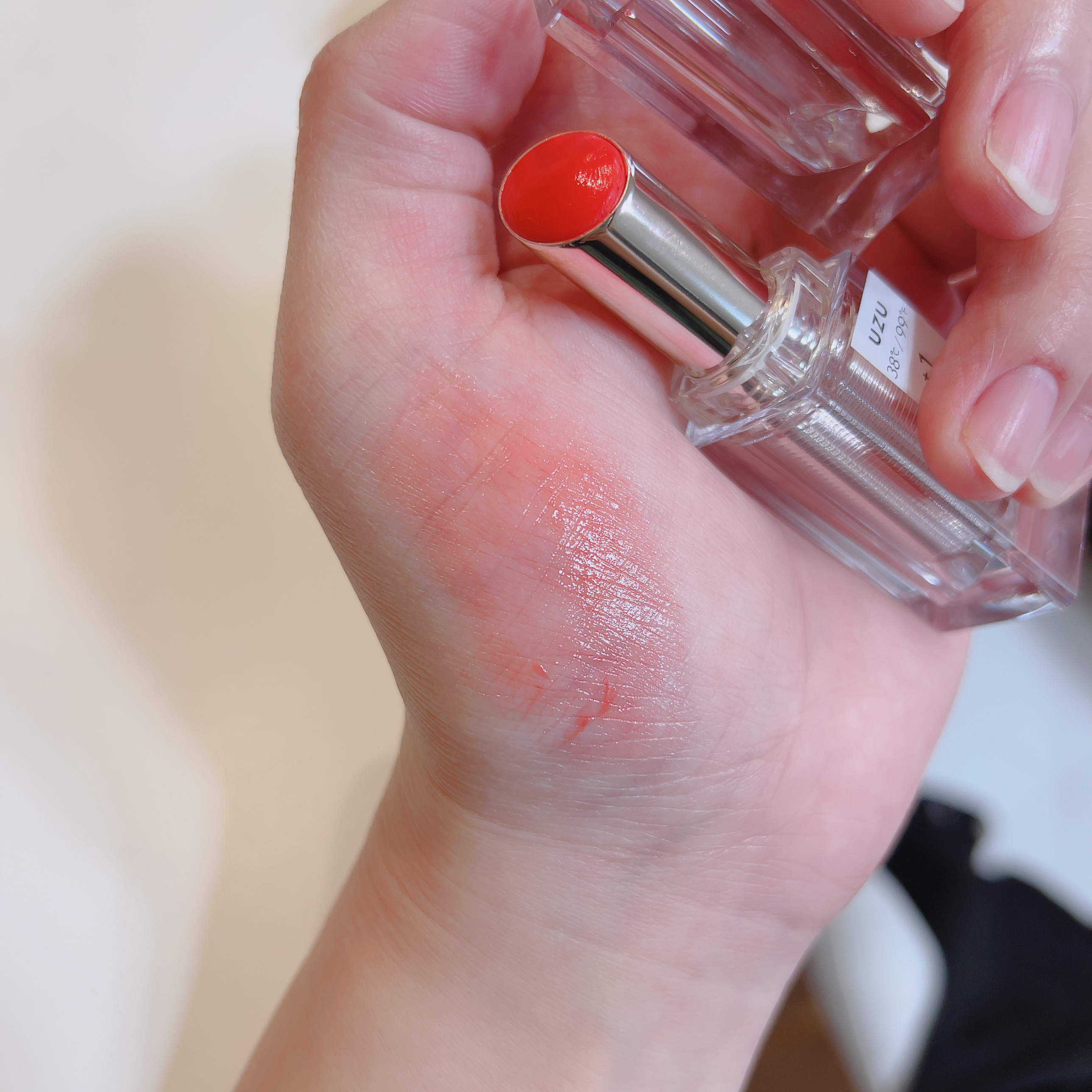  38°C / 99°F Lipstick <TOKYO>/UZU BY FLOWFUSHI/口紅を使ったクチコミ（2枚目）