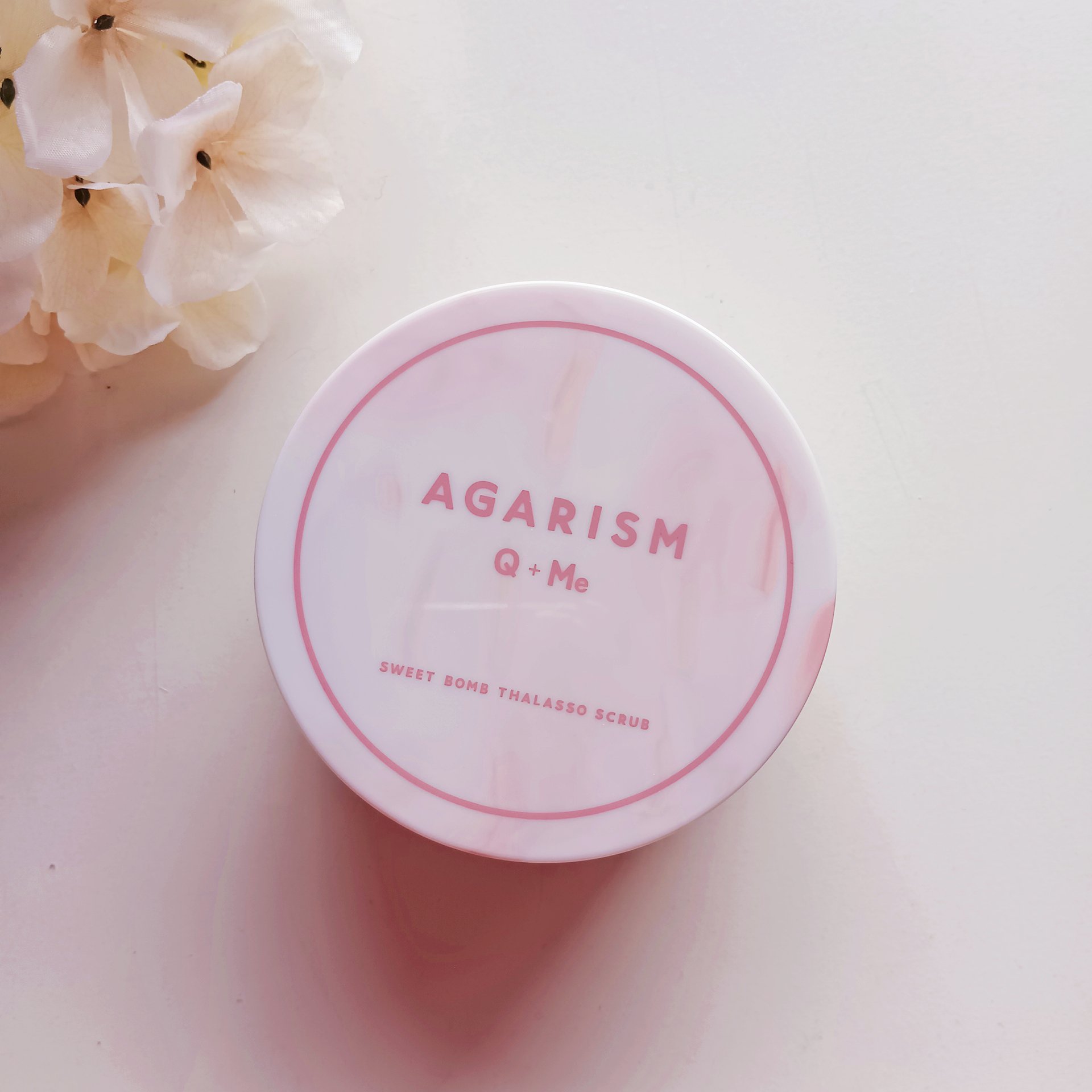 キューミースウィートボムタラソスクラブ　ピオニーブーケの香り/AGARISM/ボディスクラブを使ったクチコミ（1枚目）