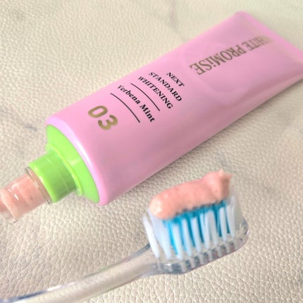 ホワイトプロミス 美白*+口臭ケア/WHiTE PROMiSE/歯磨き粉を使ったクチコミ(6枚目)