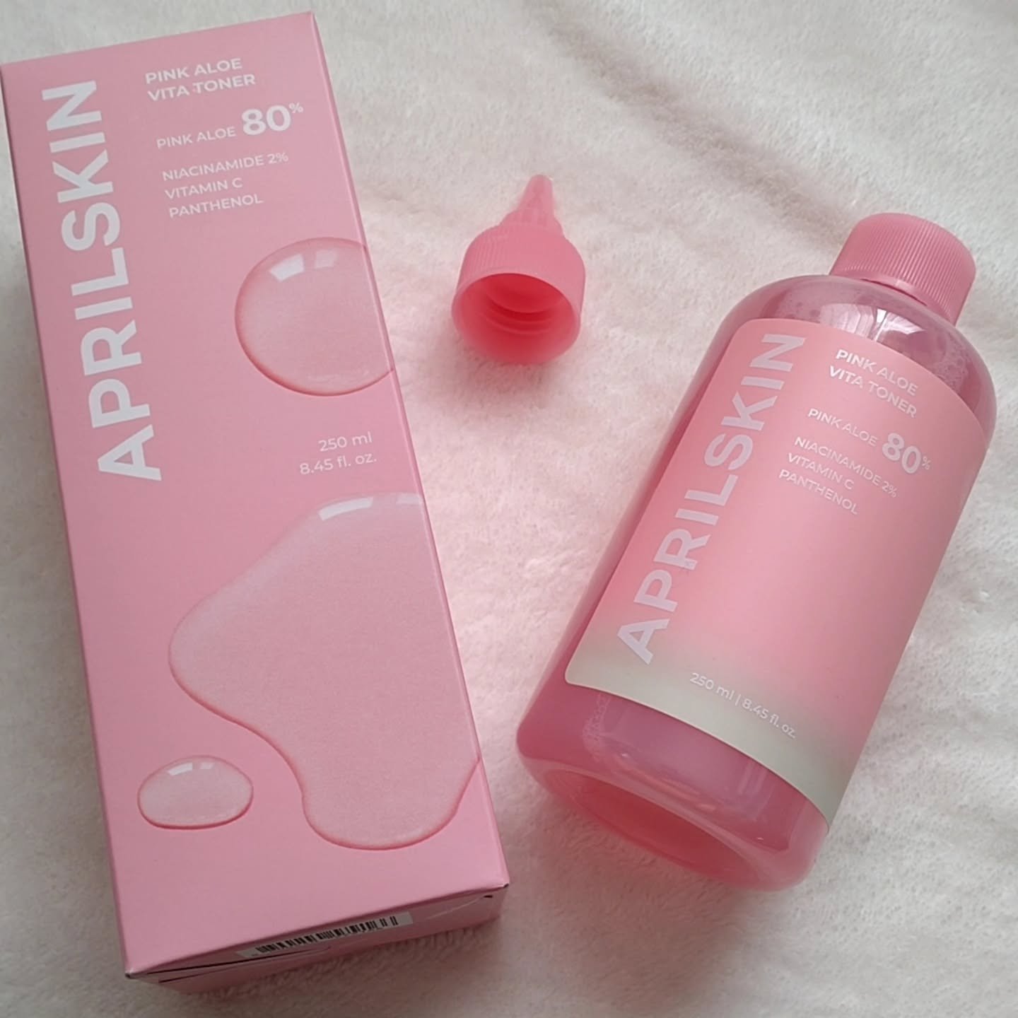 ピンクアロエビタトナー/APRILSKIN/化粧水を使ったクチコミ（1枚目）