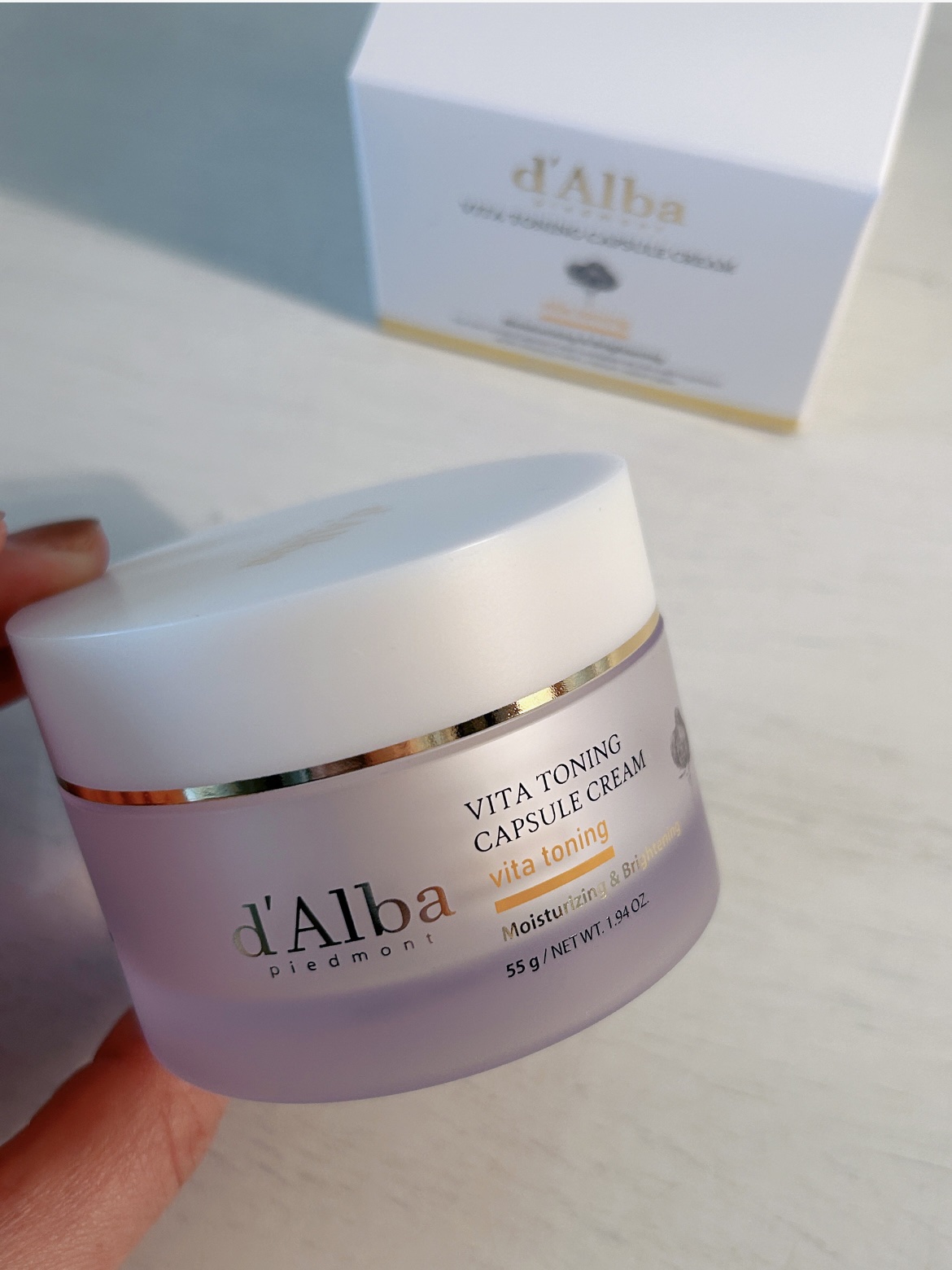 ビタトーニングカプセルクリーム/ダルバ/フェイスクリームを使ったクチコミ（1枚目）