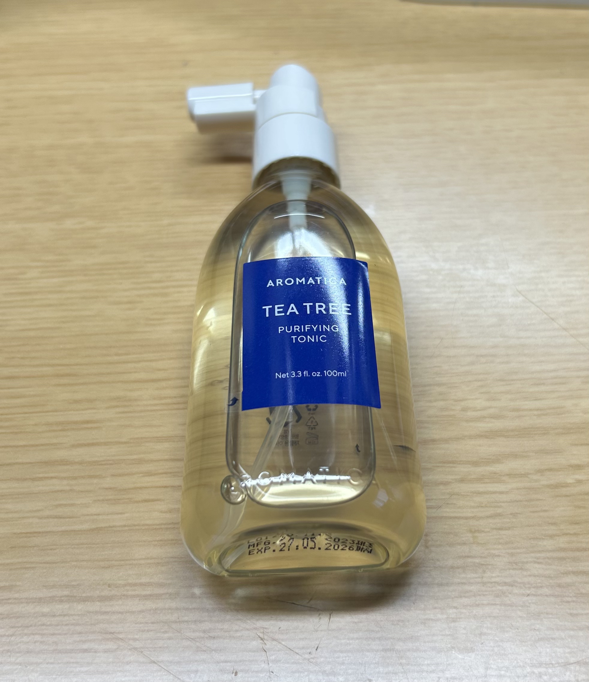 ティーツリーピュリファイングトニック/AROMATICA/頭皮ローションを使ったクチコミ（1枚目）