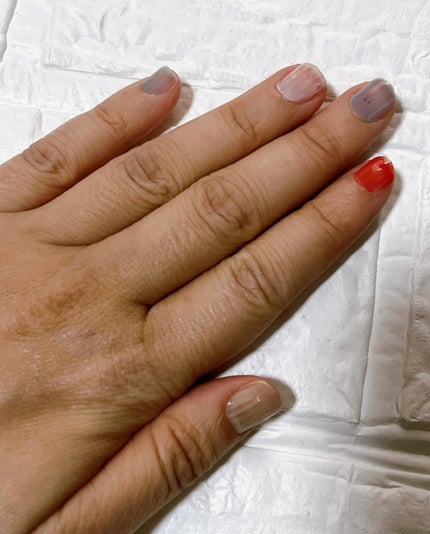 グロッシーコート/スキューズミー/オールインワンネイルを使ったクチコミ(5枚目)