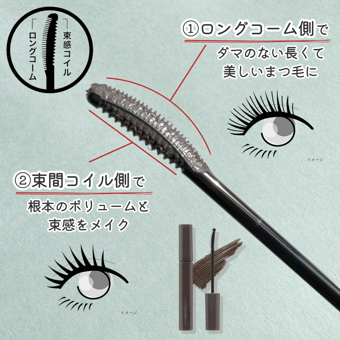 ラッシュガーディアン アングラヴィティマスカラ/LASHGUARDIAN/マスカラを使ったクチコミ(3枚目)