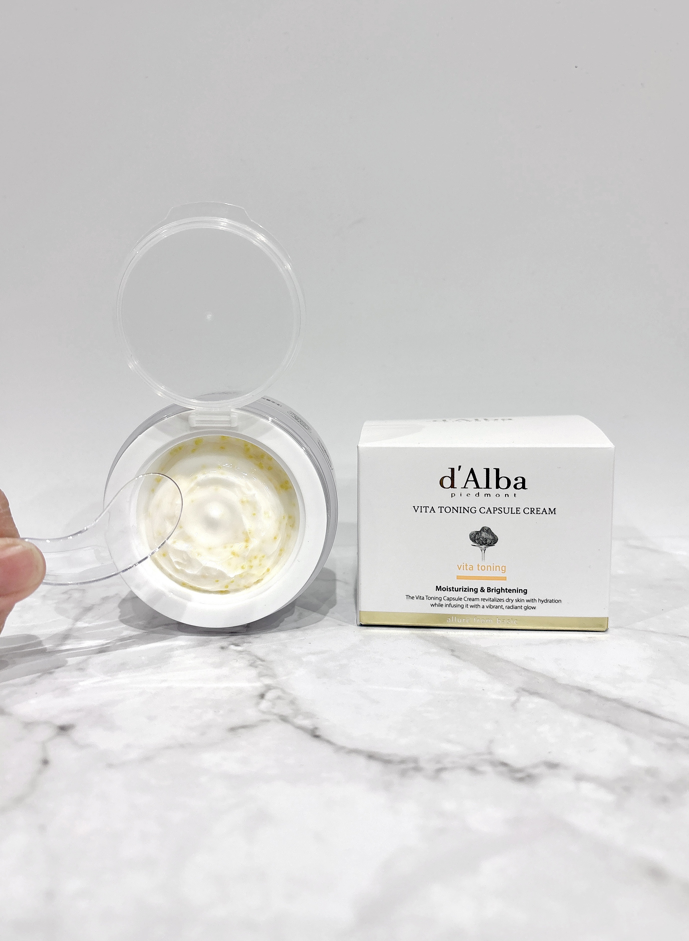 ビタトーニングカプセルクリーム/ダルバ/フェイスクリームを使ったクチコミ（2枚目）