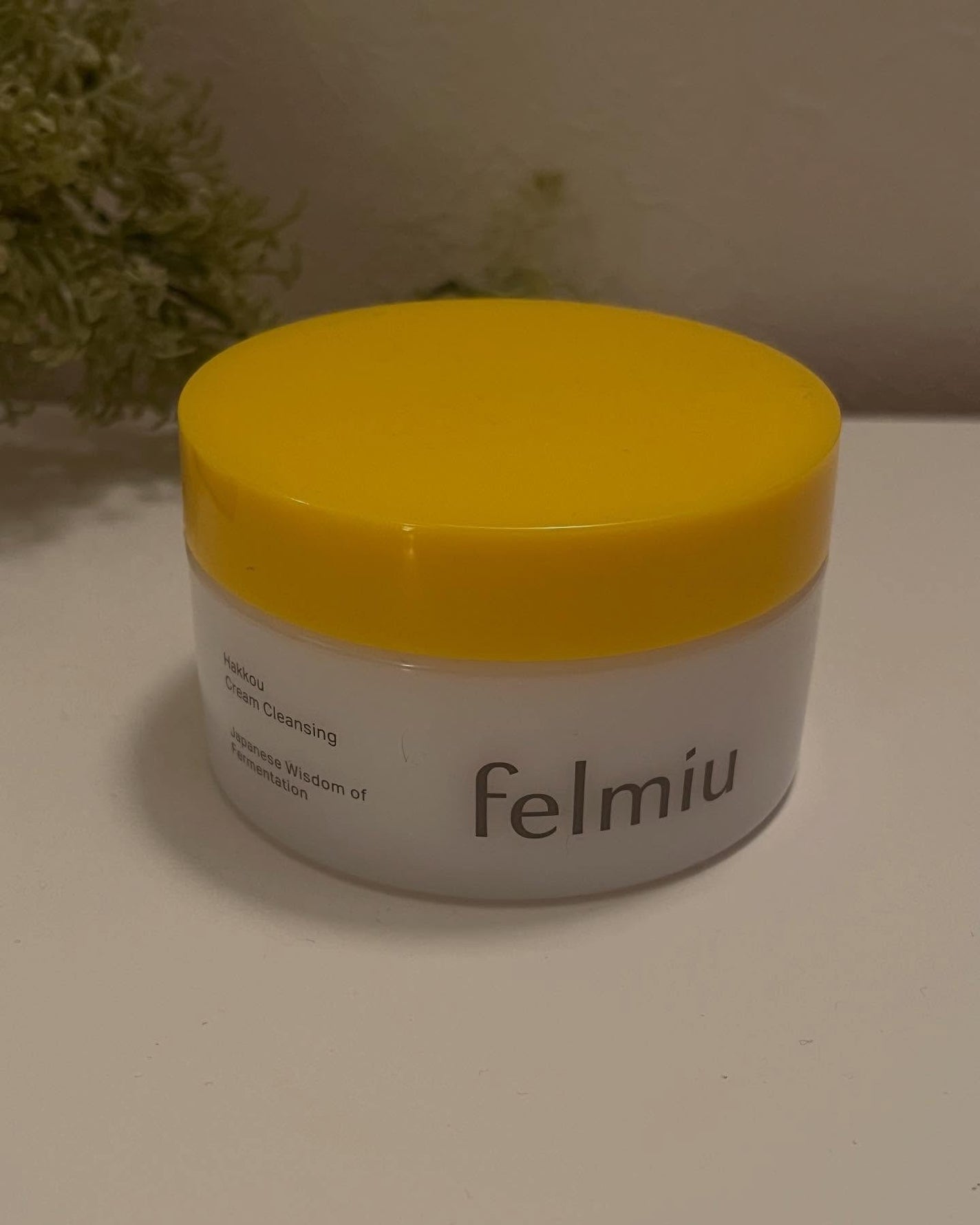 ハッコウクリームクレンジング キンモクセイの香り/felmiu/クレンジングクリームを使ったクチコミ(2枚目)