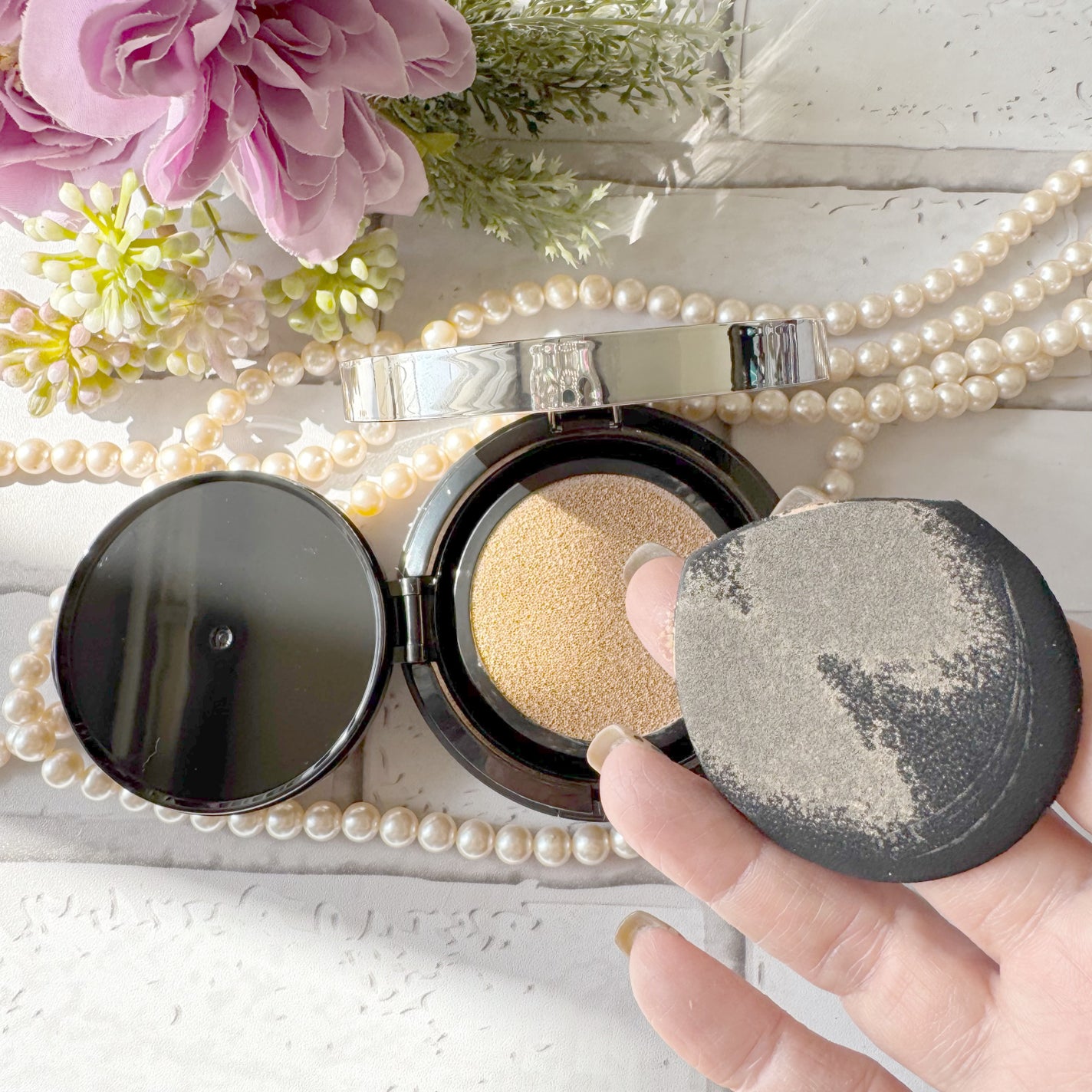 クリエイターズ ロングウェア UV クッション/ブリリアージュ/クッションファンデーションを使ったクチコミ(3枚目)