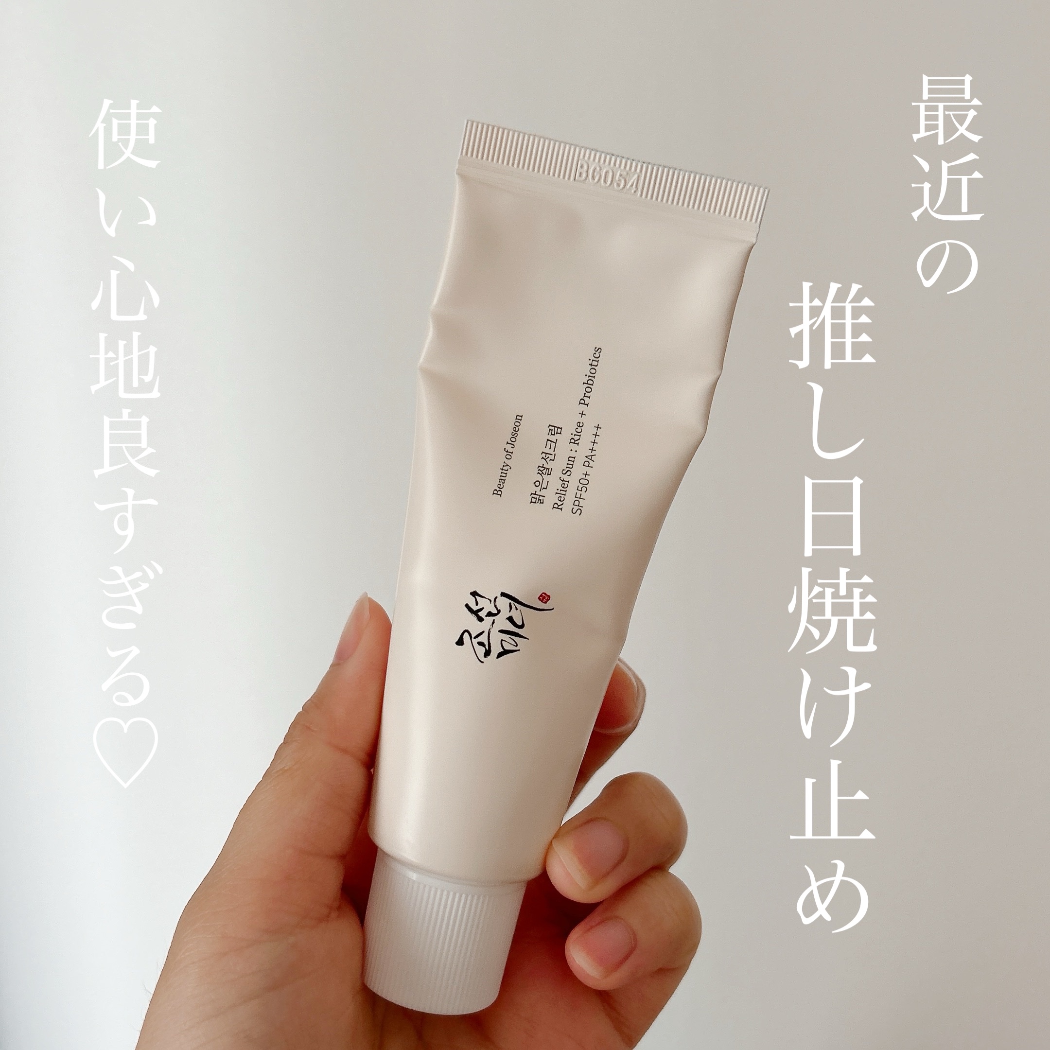 リリーフサンライス + プロバイオティクス/Beauty of Joseon/日焼け止めクリームを使ったクチコミ（1枚目）