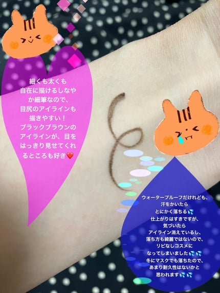 「密着アイライナー」しなやか筆リキッド/デジャヴュ/リキッドアイライナーを使ったクチコミ(2枚目)