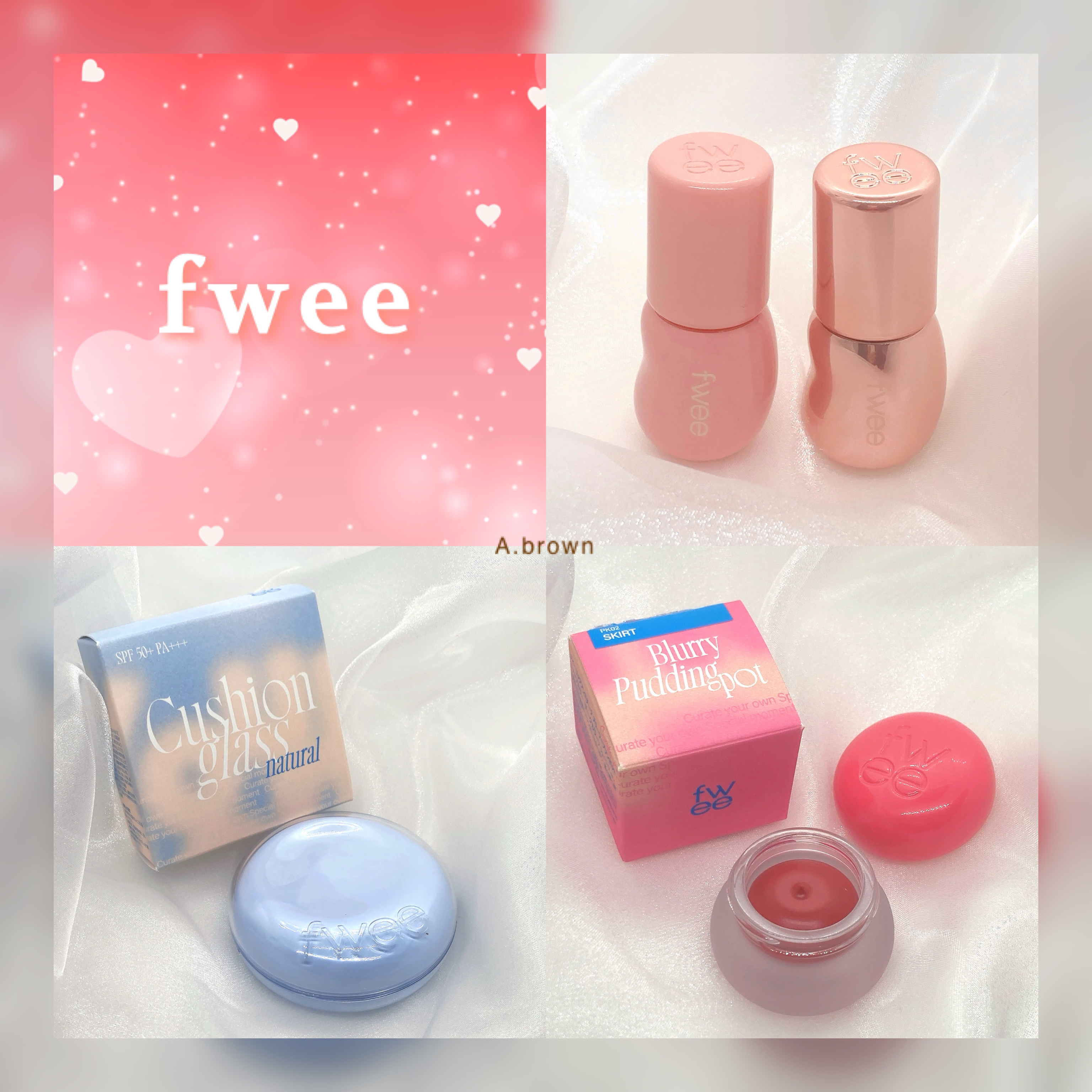 リップアンドチーク ブラーリープリンポット/fwee/口紅を使ったクチコミ（1枚目）