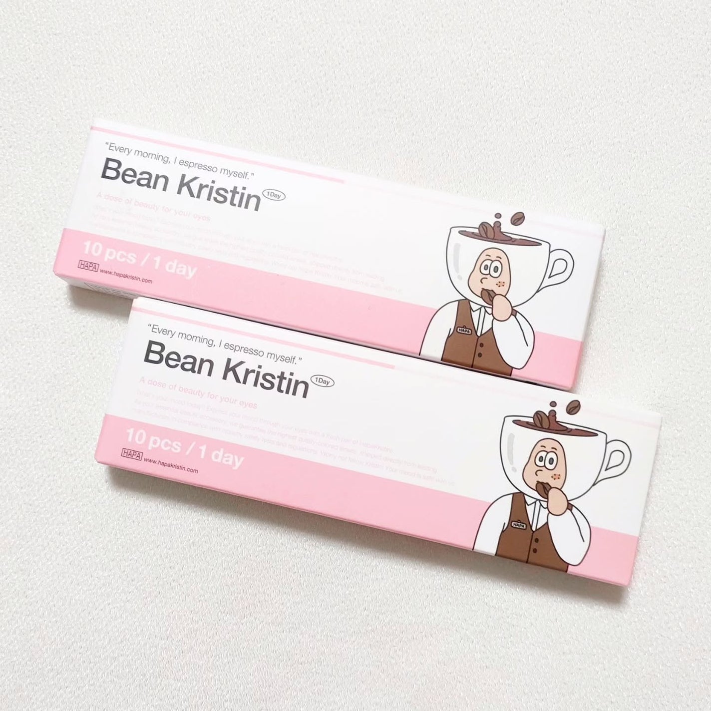 Bean Kristin 1day/Hapa kristin/ワンデー(1DAY)カラコンを使ったクチコミ(5枚目)