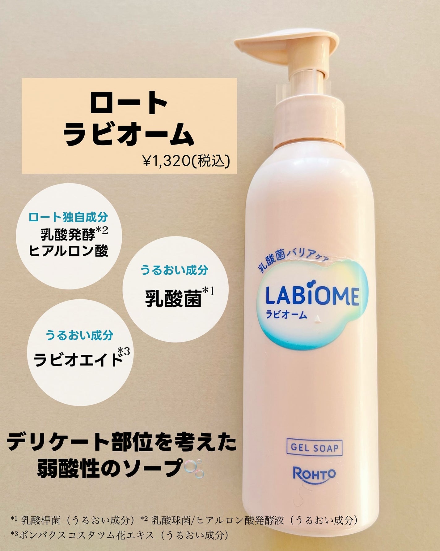 ラビオーム バリアソープ/LABiOME/デリケートゾーンケアを使ったクチコミ(2枚目)