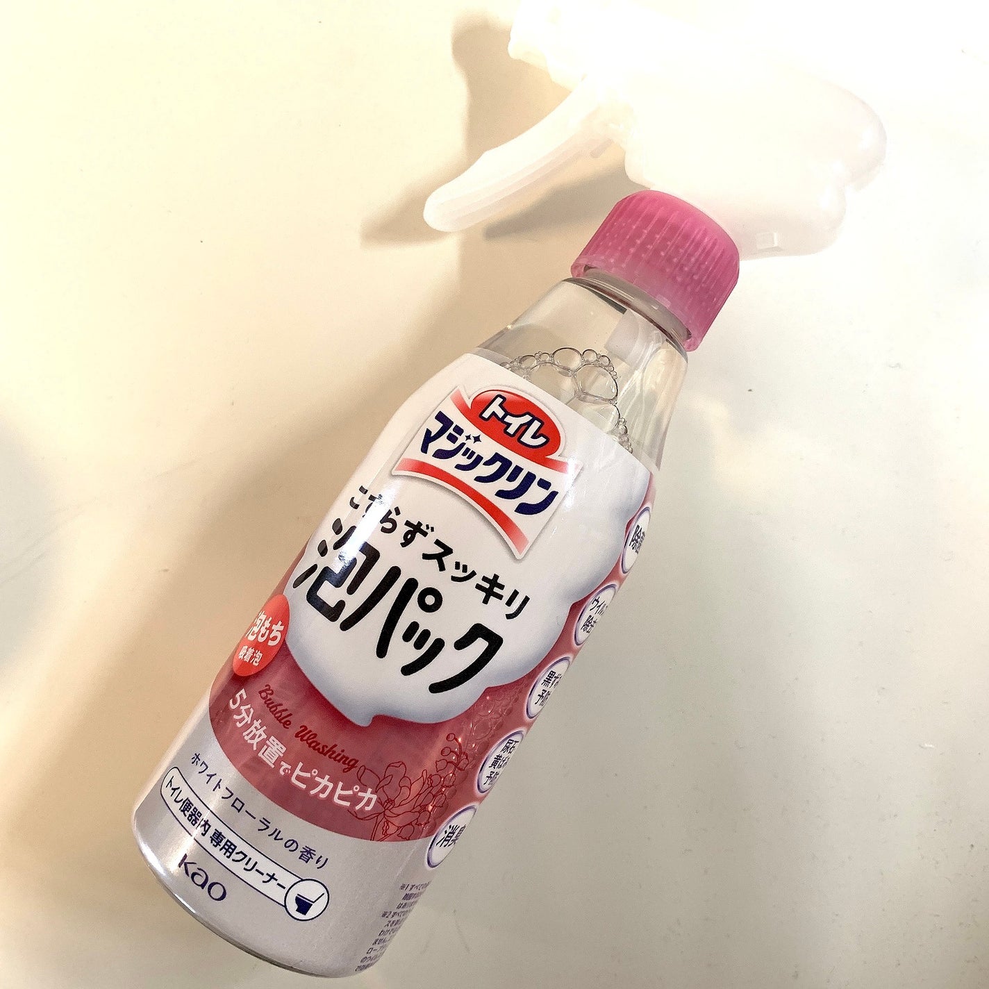 トイレマジックリン こすらずスッキリ泡パック ホワイトフローラルの香り/花王/その他を使ったクチコミ(1枚目)