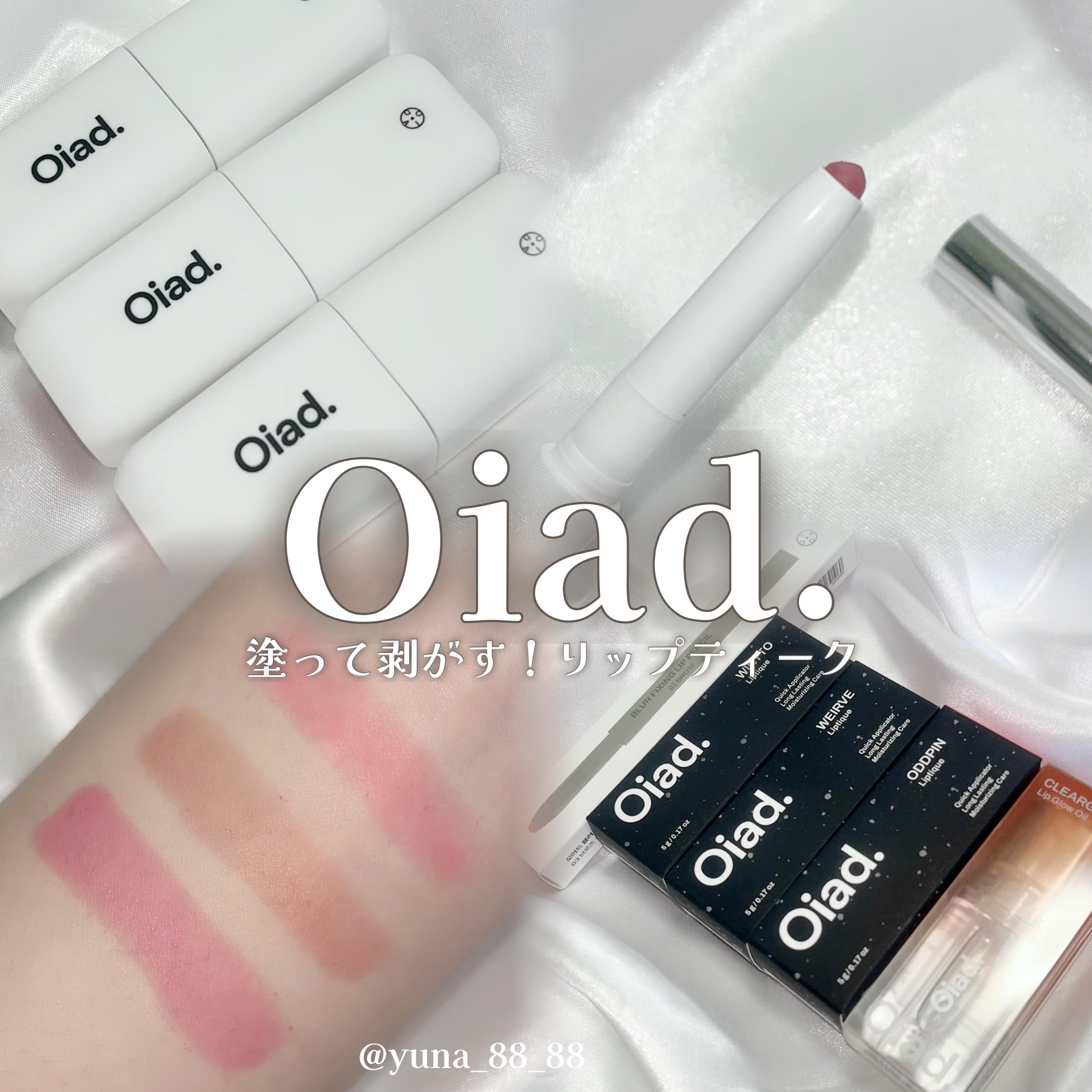 リップティーク/oiad/口紅を使ったクチコミ（1枚目）