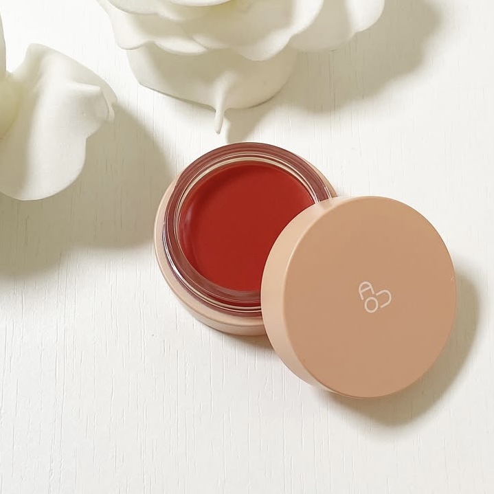 GLOWY TINT BALM 02 PERSIMMON BALM/AOU/リップグロスを使ったクチコミ（1枚目）