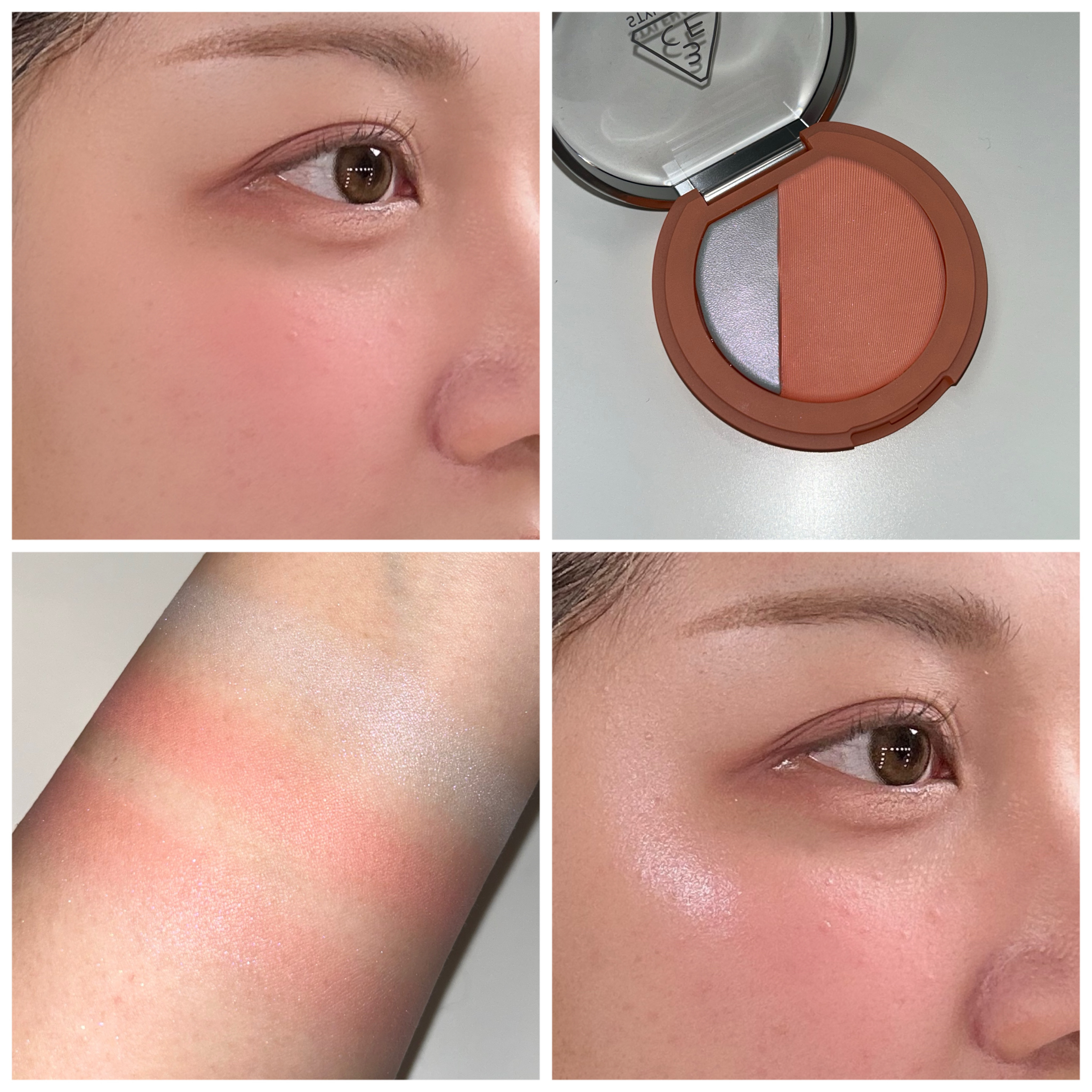 3CE ブラッシュライター コーラルフラッシュ/3CE/パウダーチークを使ったクチコミ（1枚目）