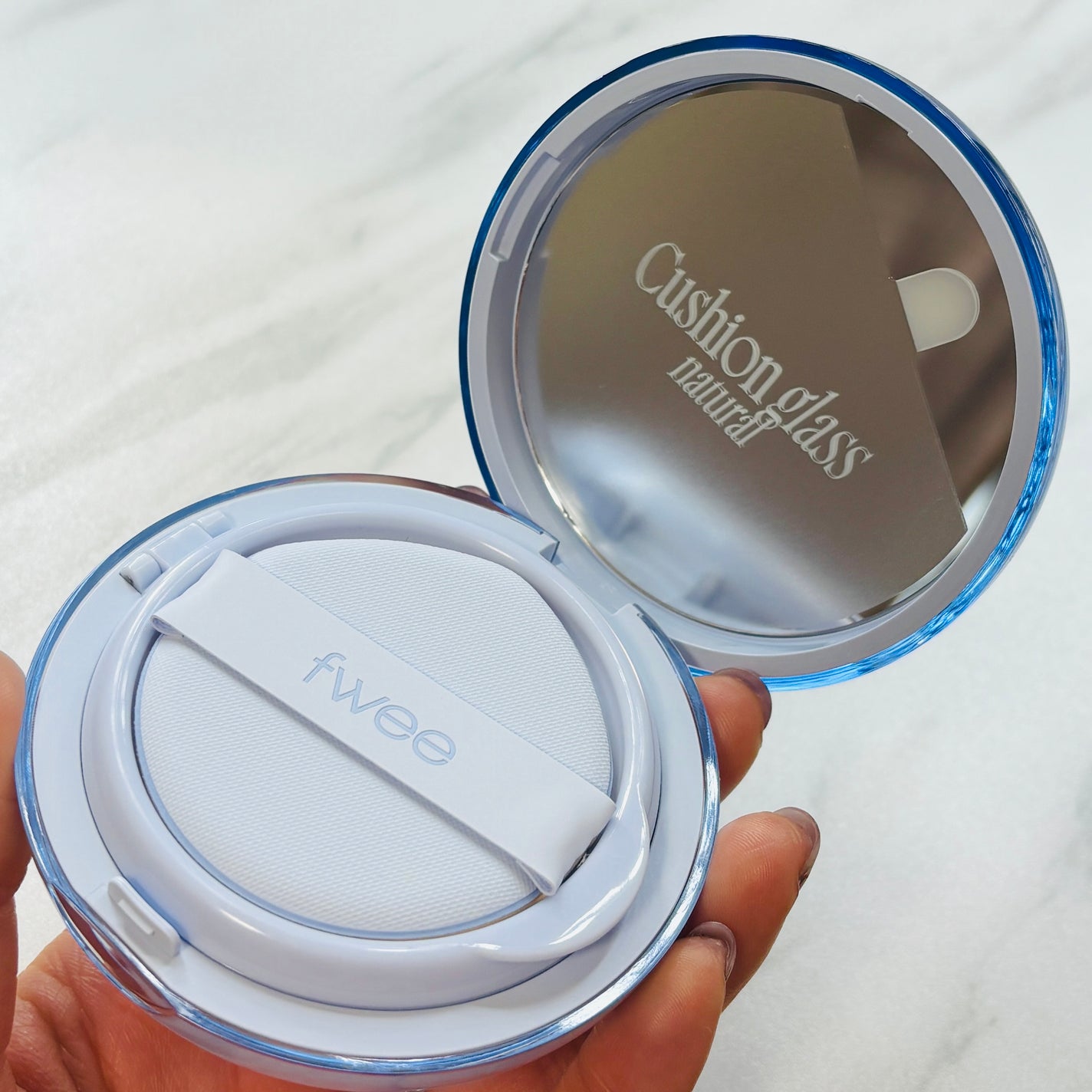 フィー クッションガラス ナチュラル/fwee/クッションファンデーションを使ったクチコミ(4枚目)