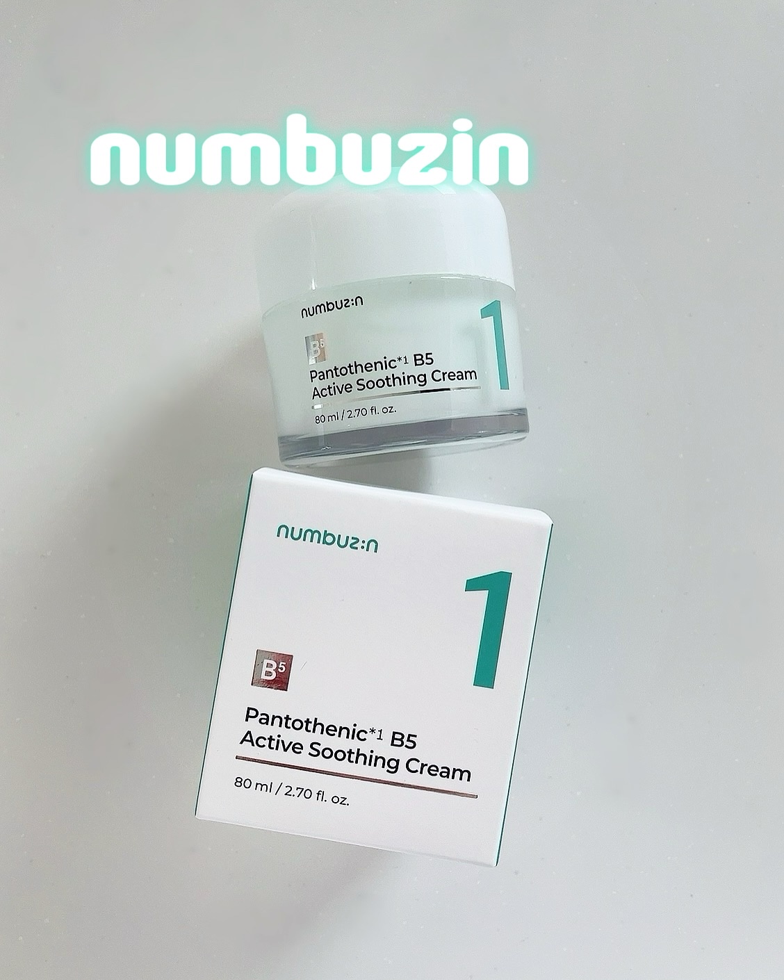 1番 塗るパントテン酸スージングクリーム/numbuzin/フェイスクリームを使ったクチコミ（1枚目）