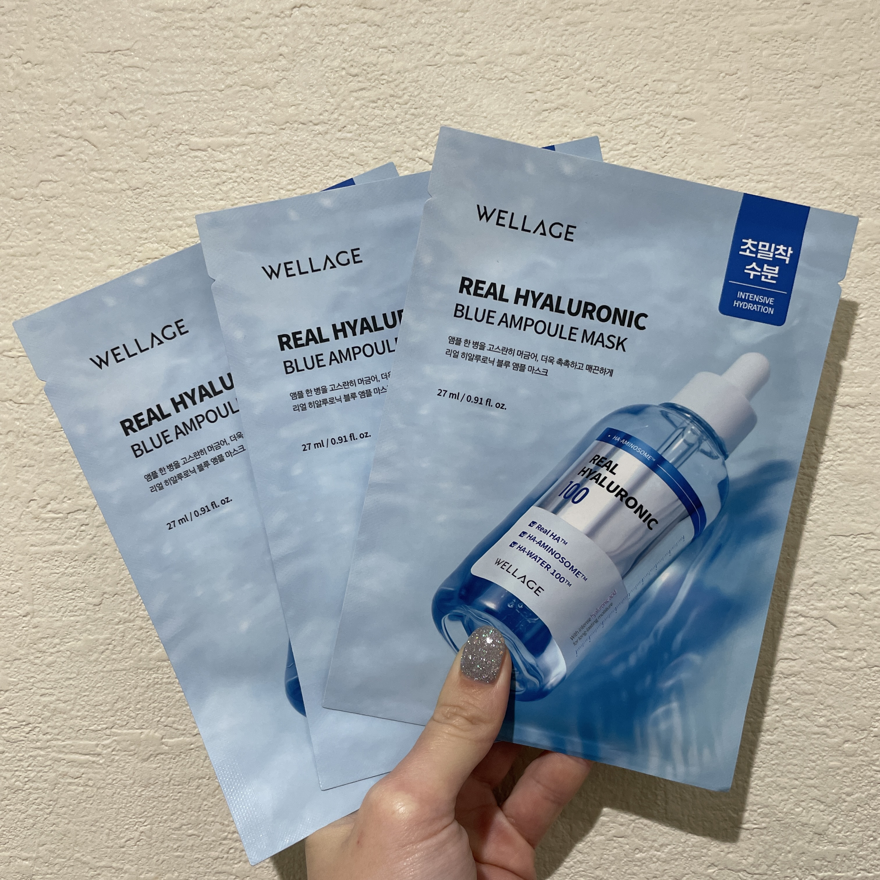 ウェラージュ リアルヒアルロニックブルーアンプルマスク/Wellage/シートマスク・パックを使ったクチコミ（1枚目）