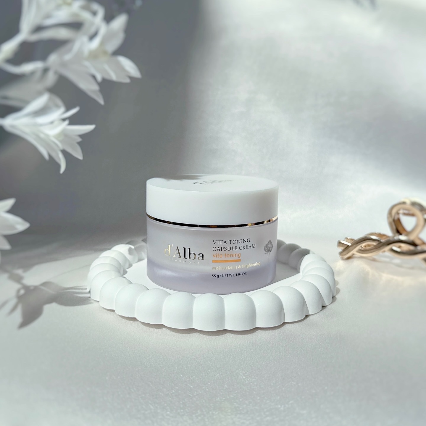 ビタトーニングカプセルクリーム/ダルバ/フェイスクリームを使ったクチコミ（1枚目）