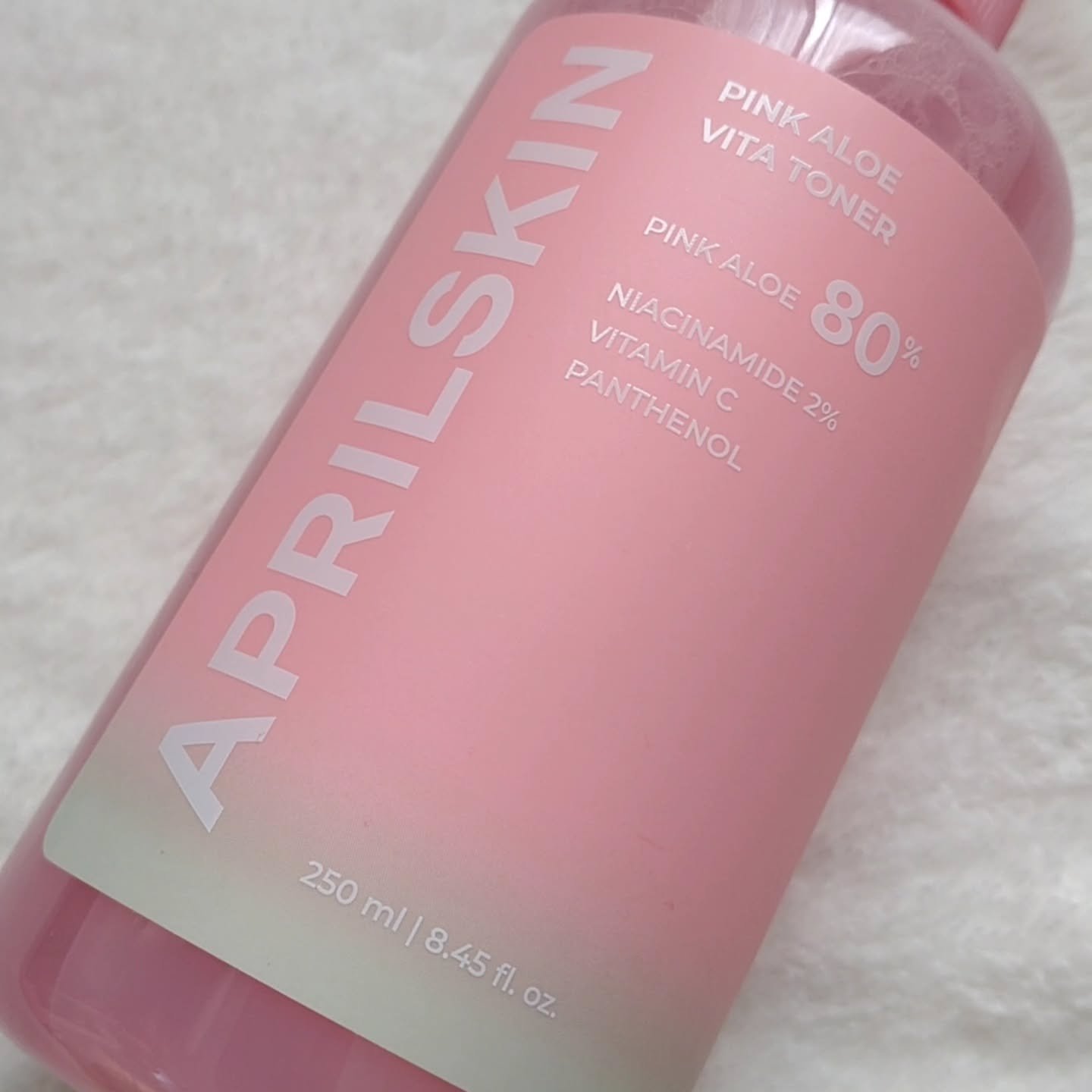 ピンクアロエビタトナー/APRILSKIN/化粧水を使ったクチコミ（3枚目）