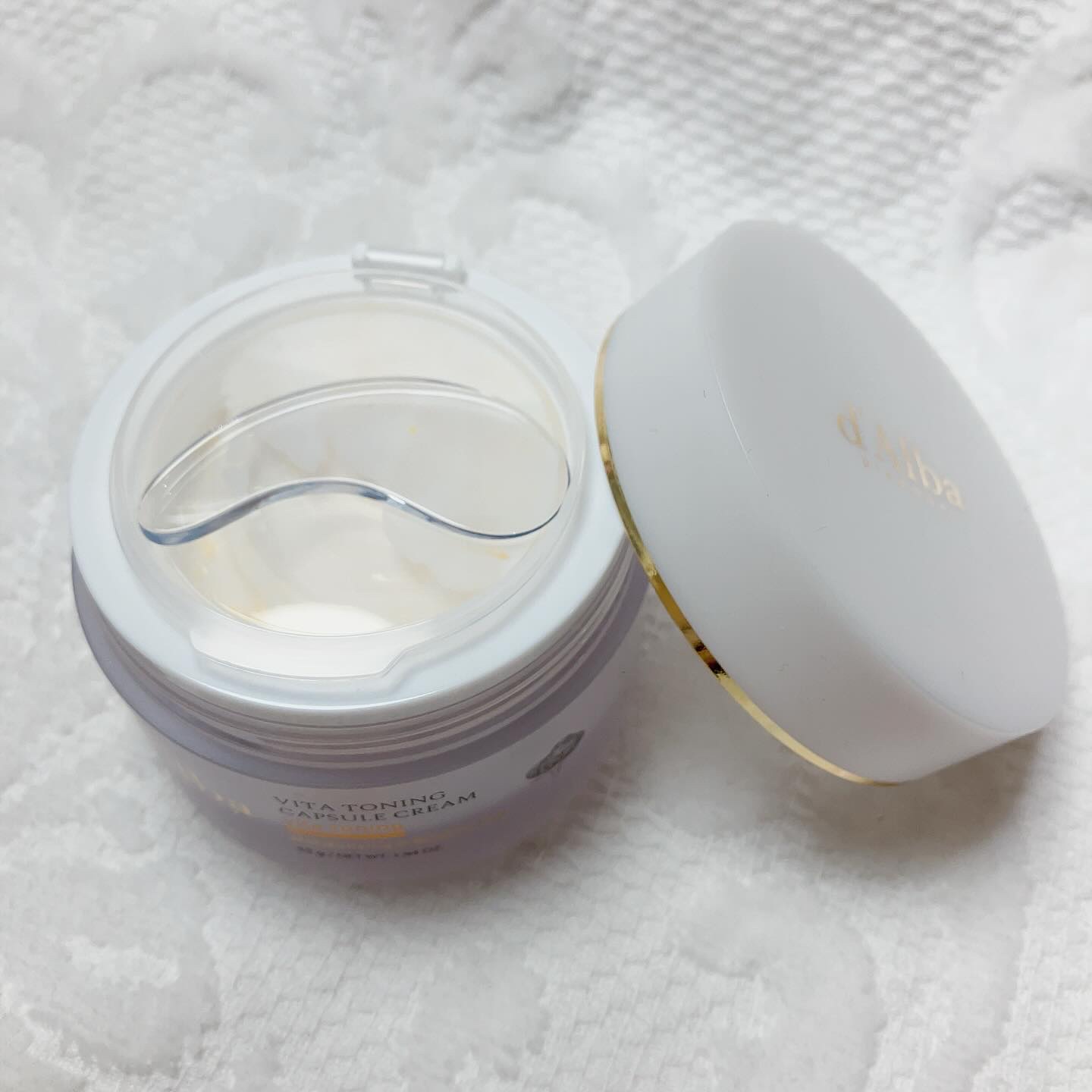 ビタトーニングカプセルクリーム/ダルバ/フェイスクリームを使ったクチコミ（2枚目）