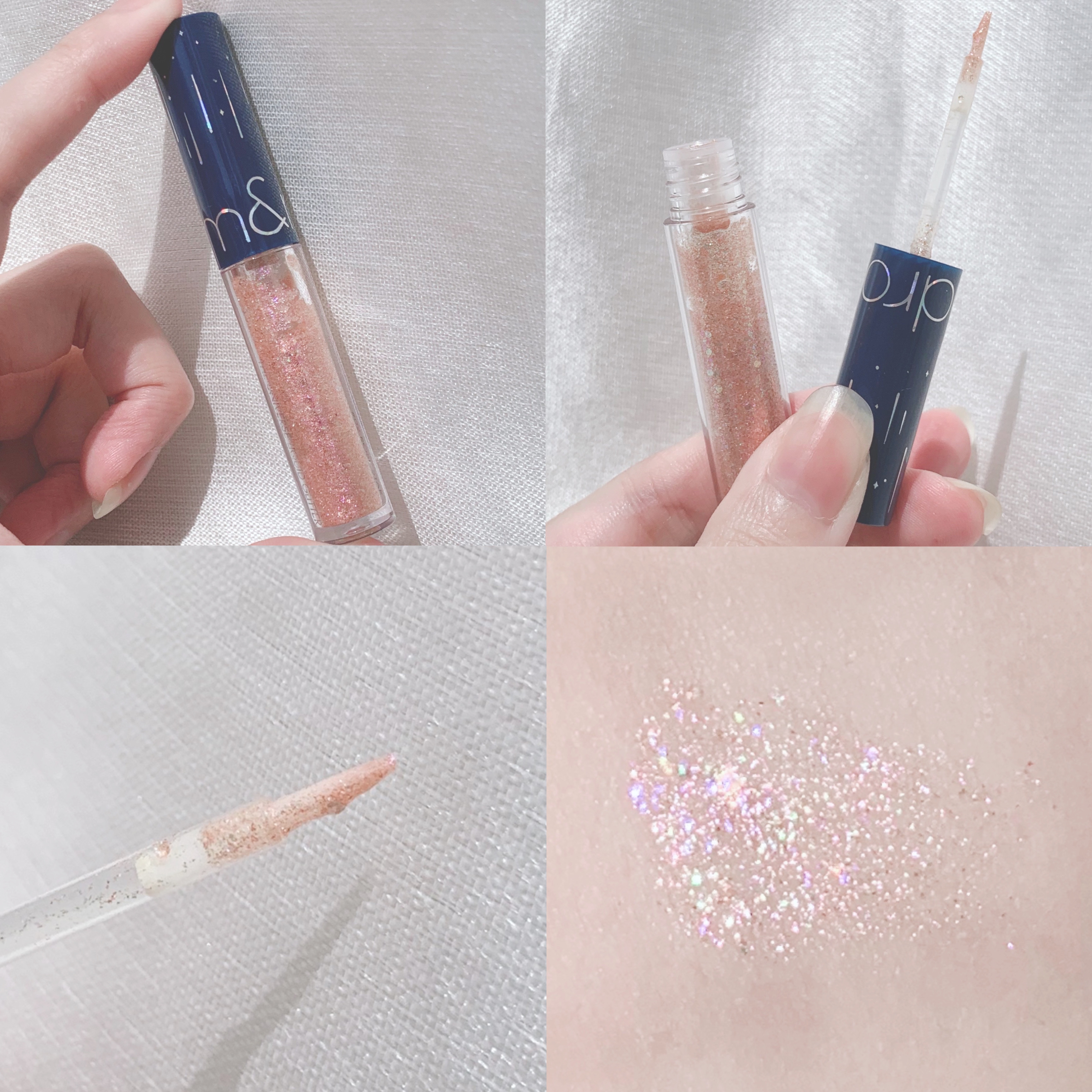 リキッド グリッター シャドウ/rom&nd/グリッターを使ったクチコミ（3枚目）