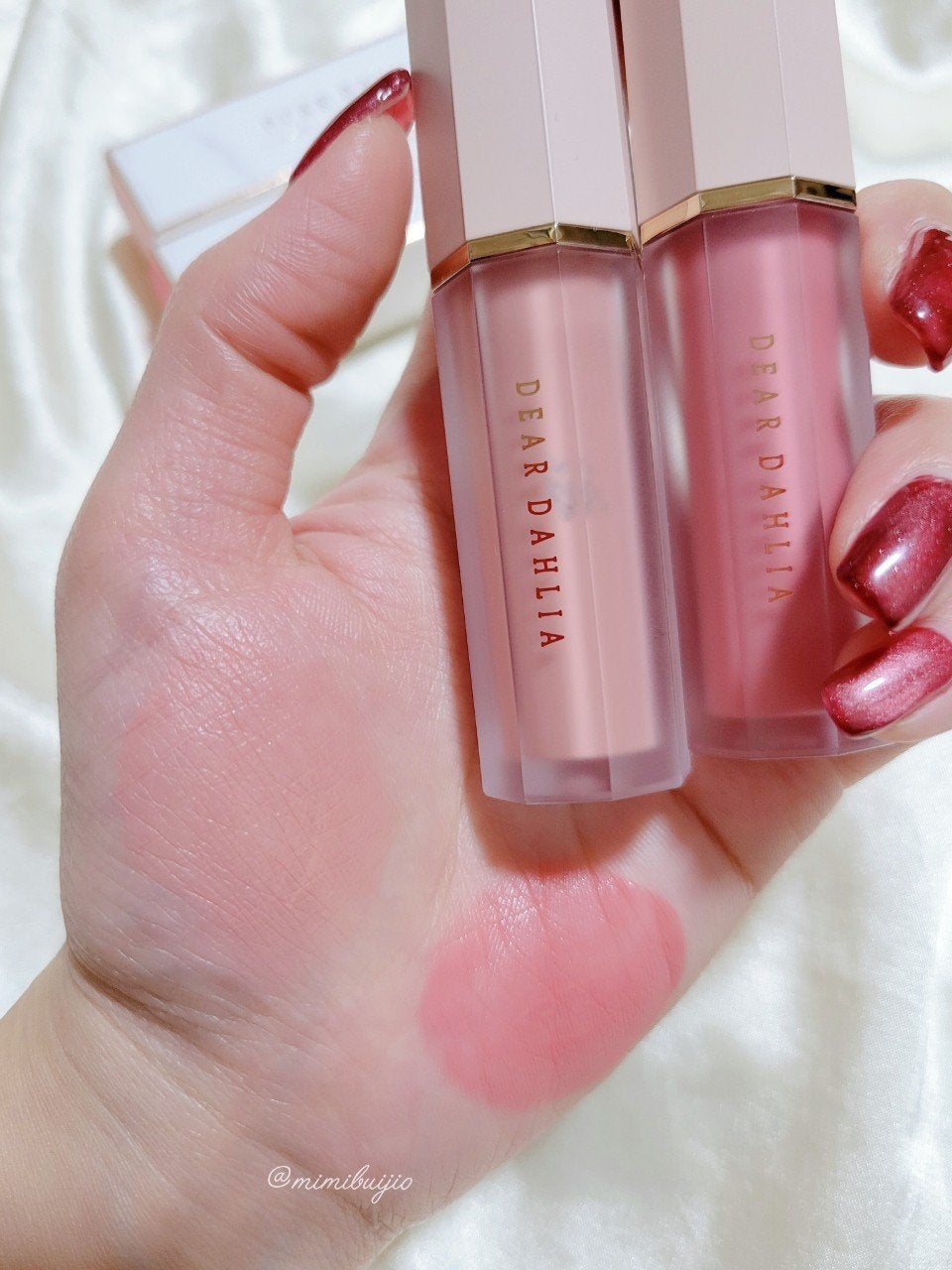 ペタルドロップリキッドブラッシャー/DEAR DAHLIA/リキッドチークを使ったクチコミ(4枚目)