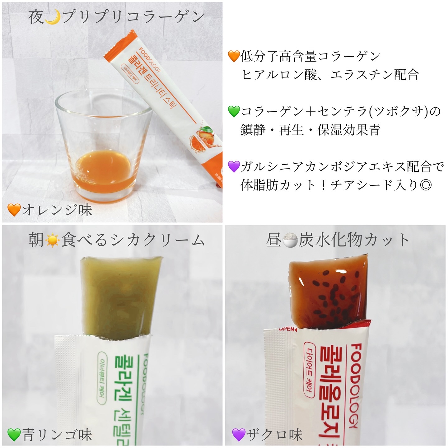 コラーゲンセンテラゼリー/FOODOLOGY/美容サプリメントを使ったクチコミ（3枚目）