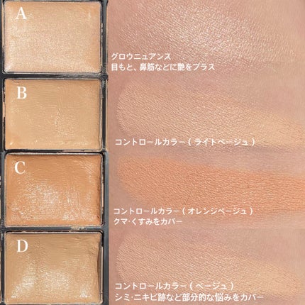 トーンパーフェクティング パレット/DECORTÉ/パレットコンシーラーを使ったクチコミ(3枚目)