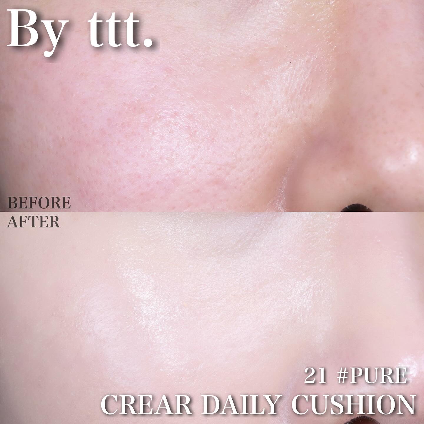 クリアデイリークッション/By ttt./クッションファンデーションを使ったクチコミ（1枚目）