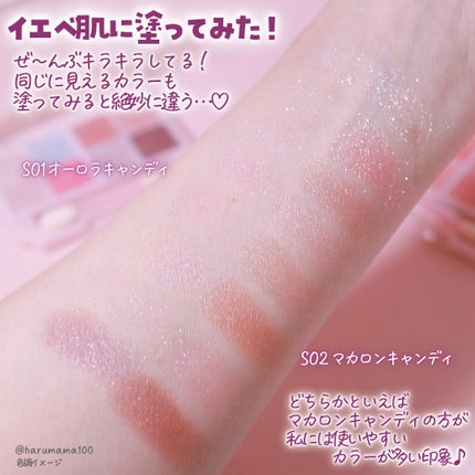 プティパレットアイズ(スパークリングタイプ)/キャンメイク/アイシャドウを使ったクチコミ(5枚目)